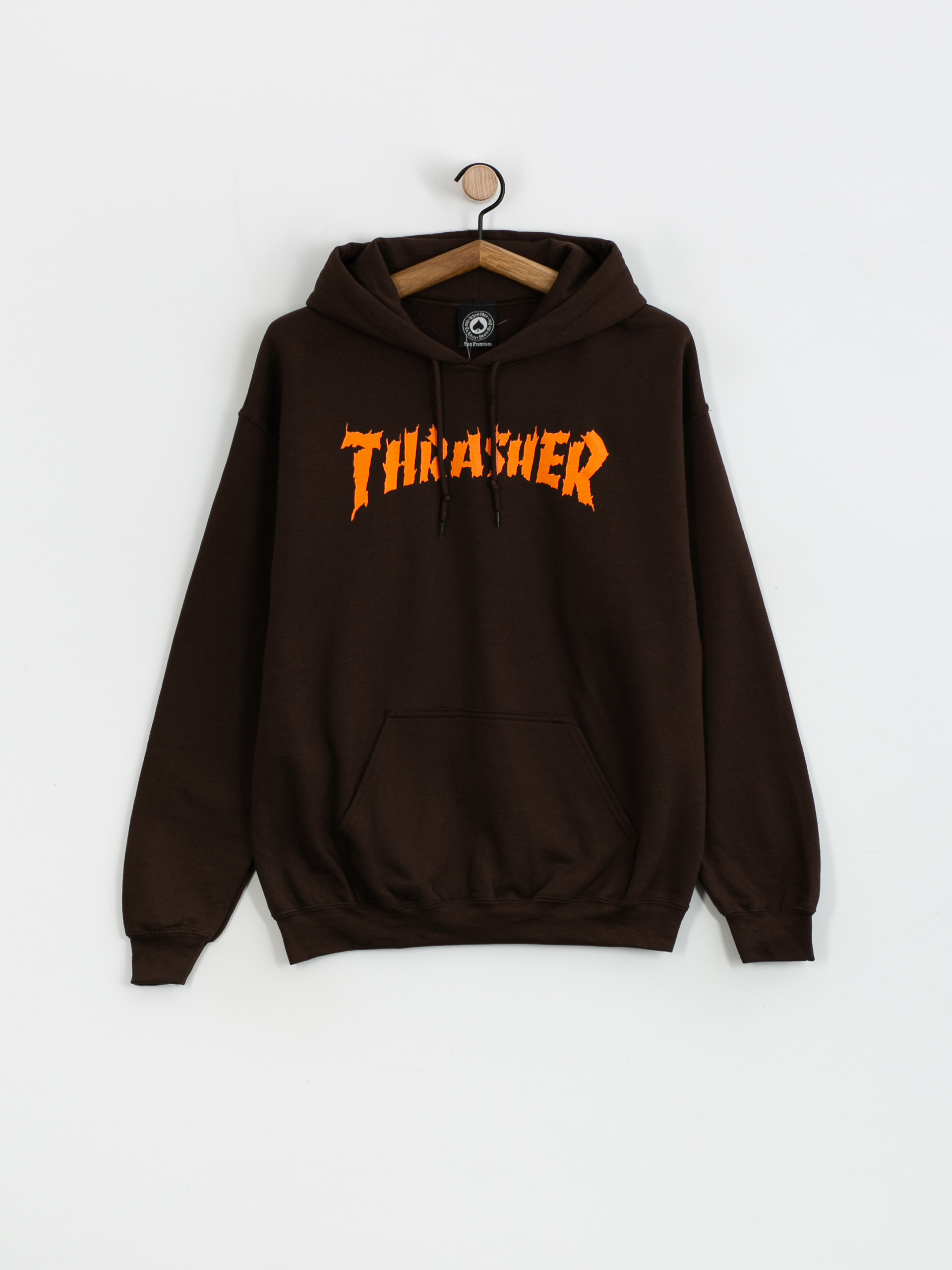 Thrasher Burn It Down HD Kapucnis pulóver (dark chocolate)