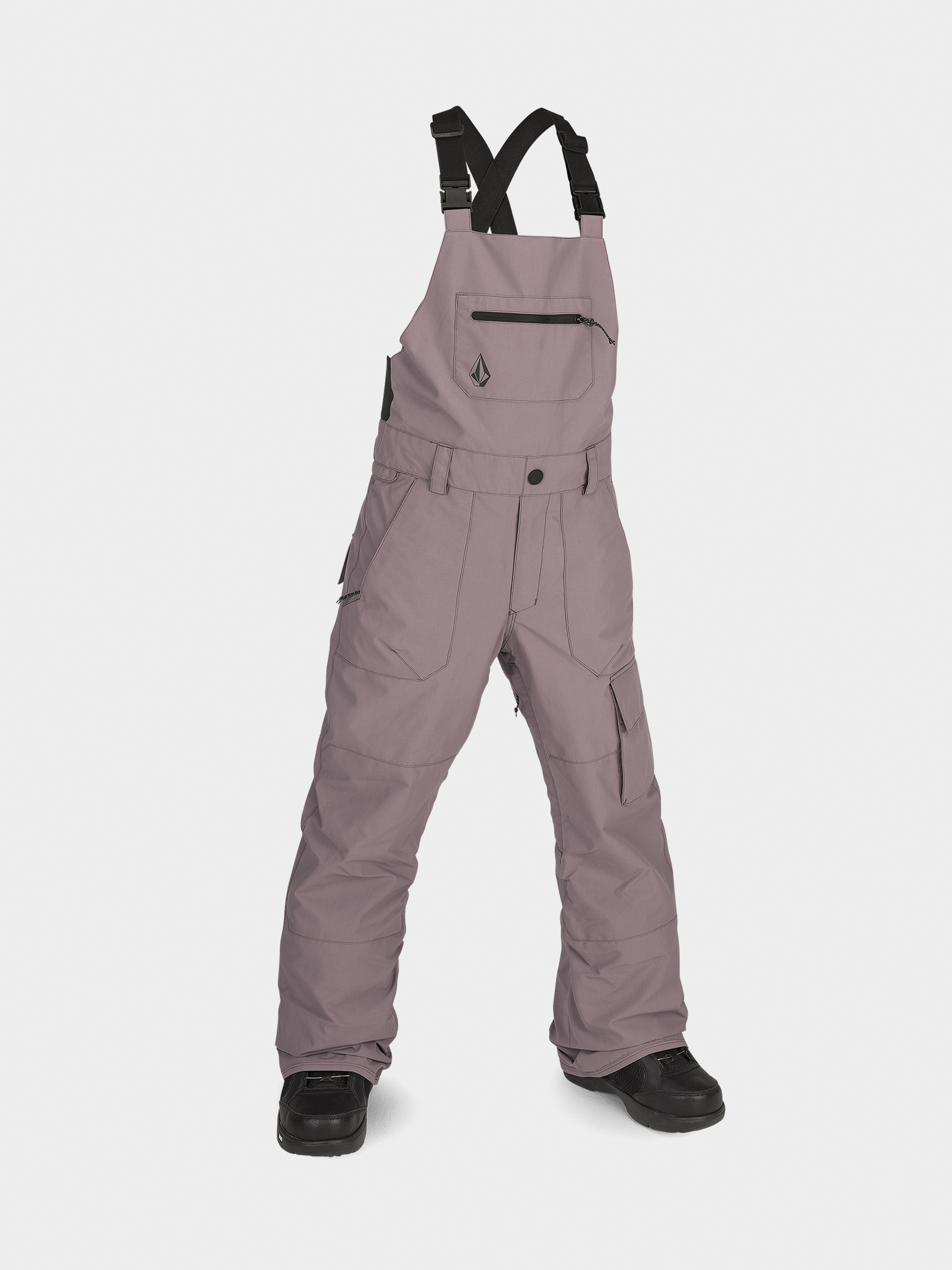Volcom Barkley Ins Bib Overall JR Snowboard nadrág (rosewood)