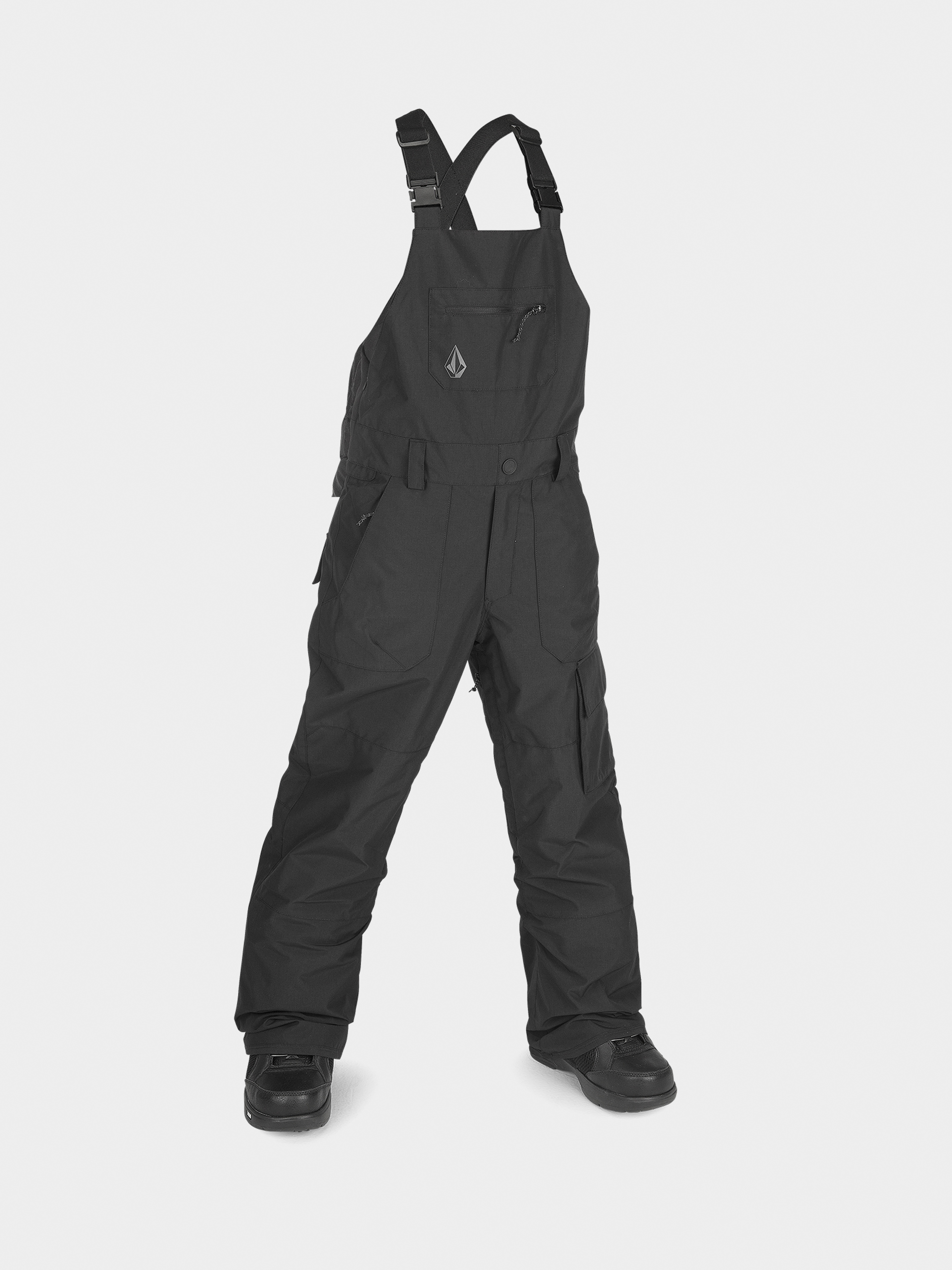 Volcom Barkley Ins Bib Overall JR Snowboard nadrág (black)