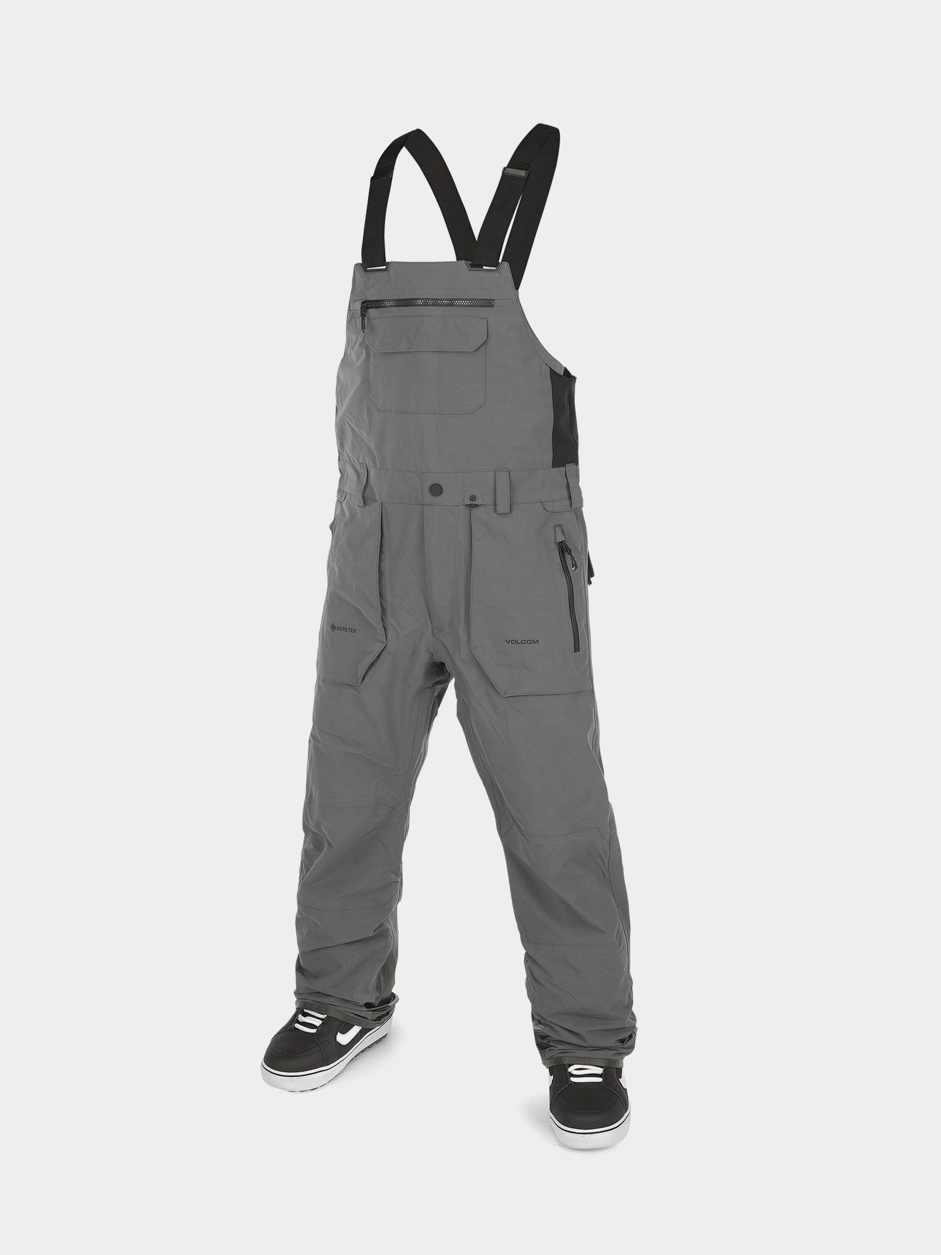 Férfi Volcom Rain Gore Tex Bib Overall Snowboard nadrág (dark grey)
