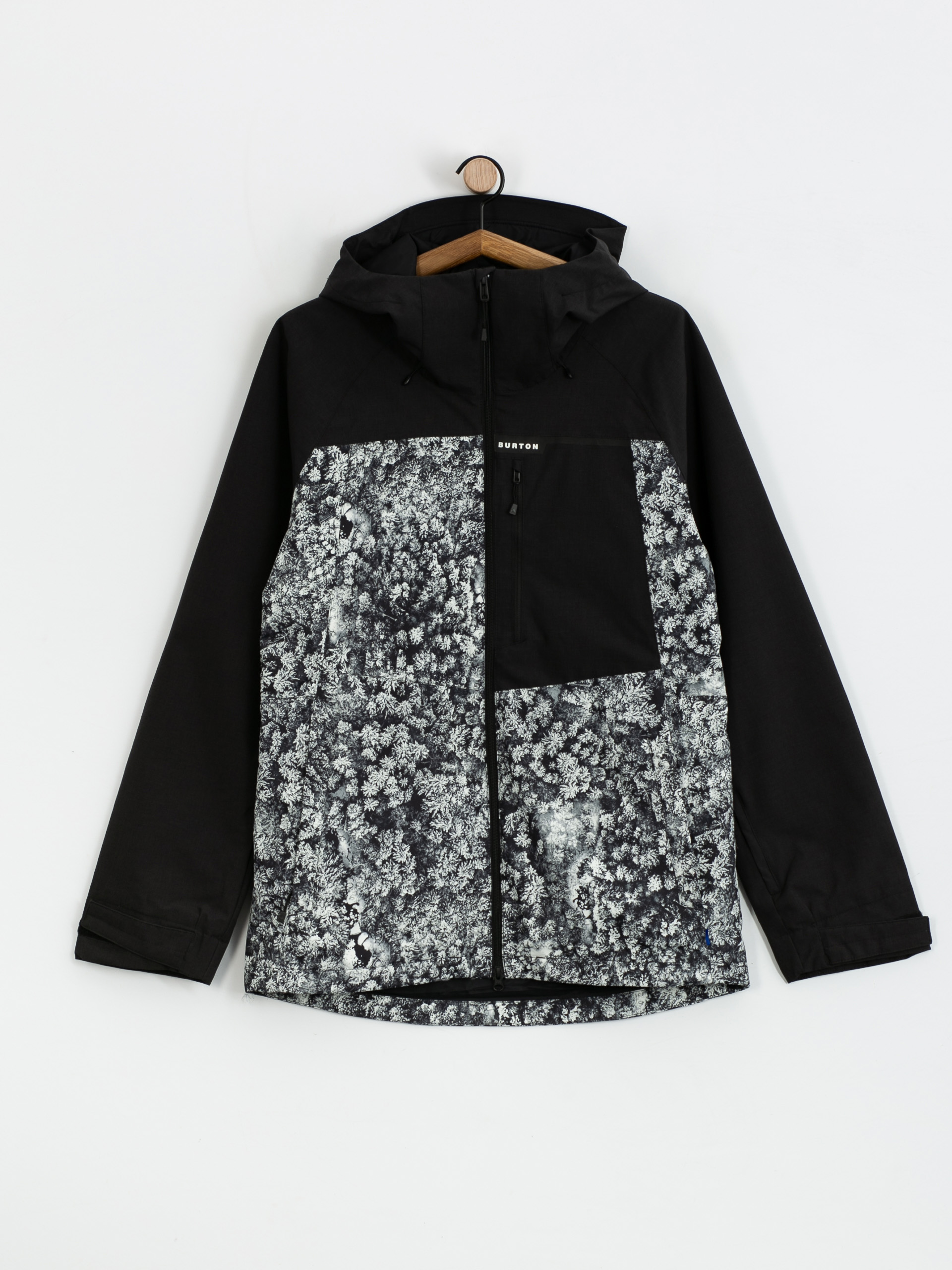 Férfi Burton Lodgepole Snowboard dzseki (true black/aerial pines)