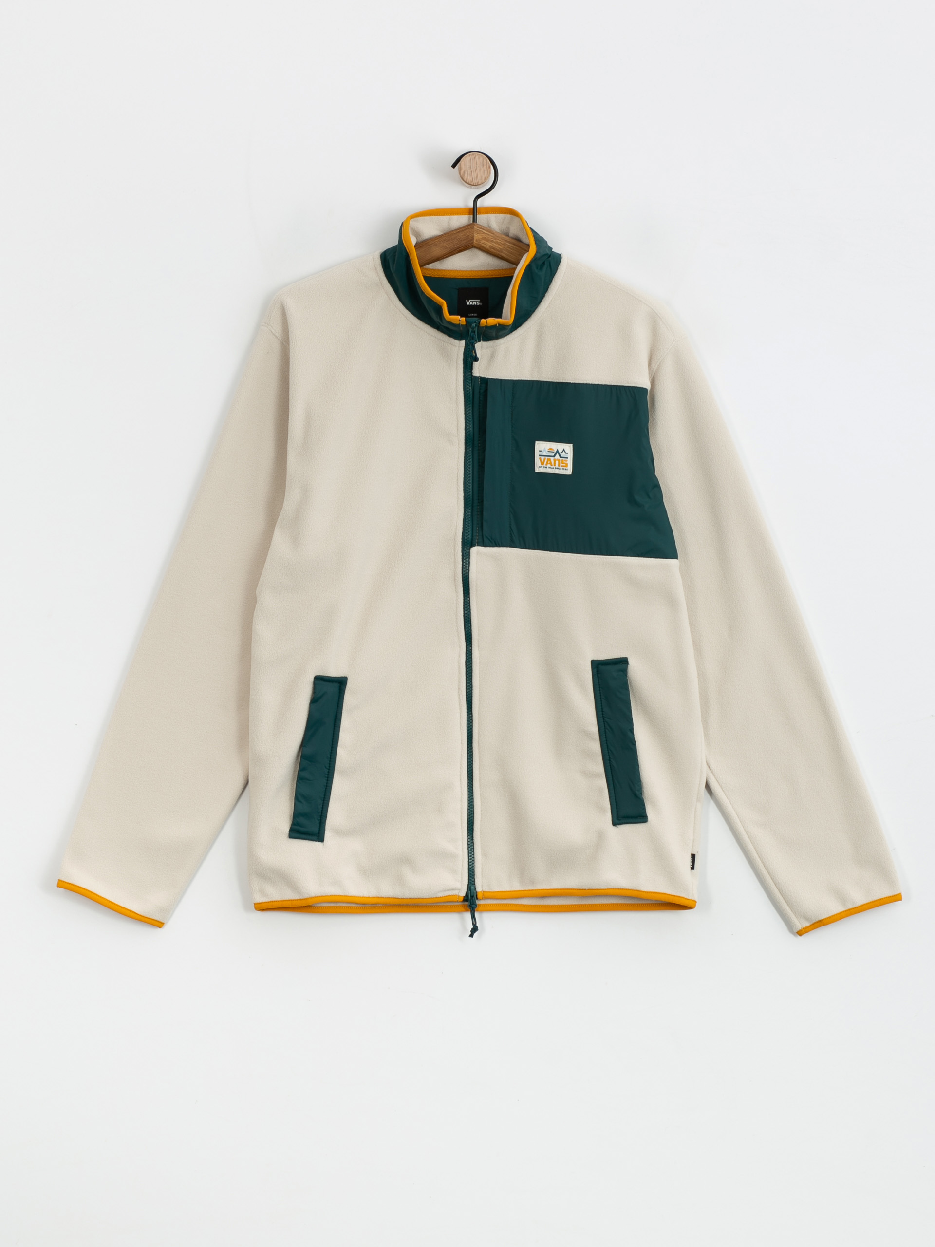 Férfi Vans Mountain Full Zip Polár pulóver (oatmeal/deep teal)