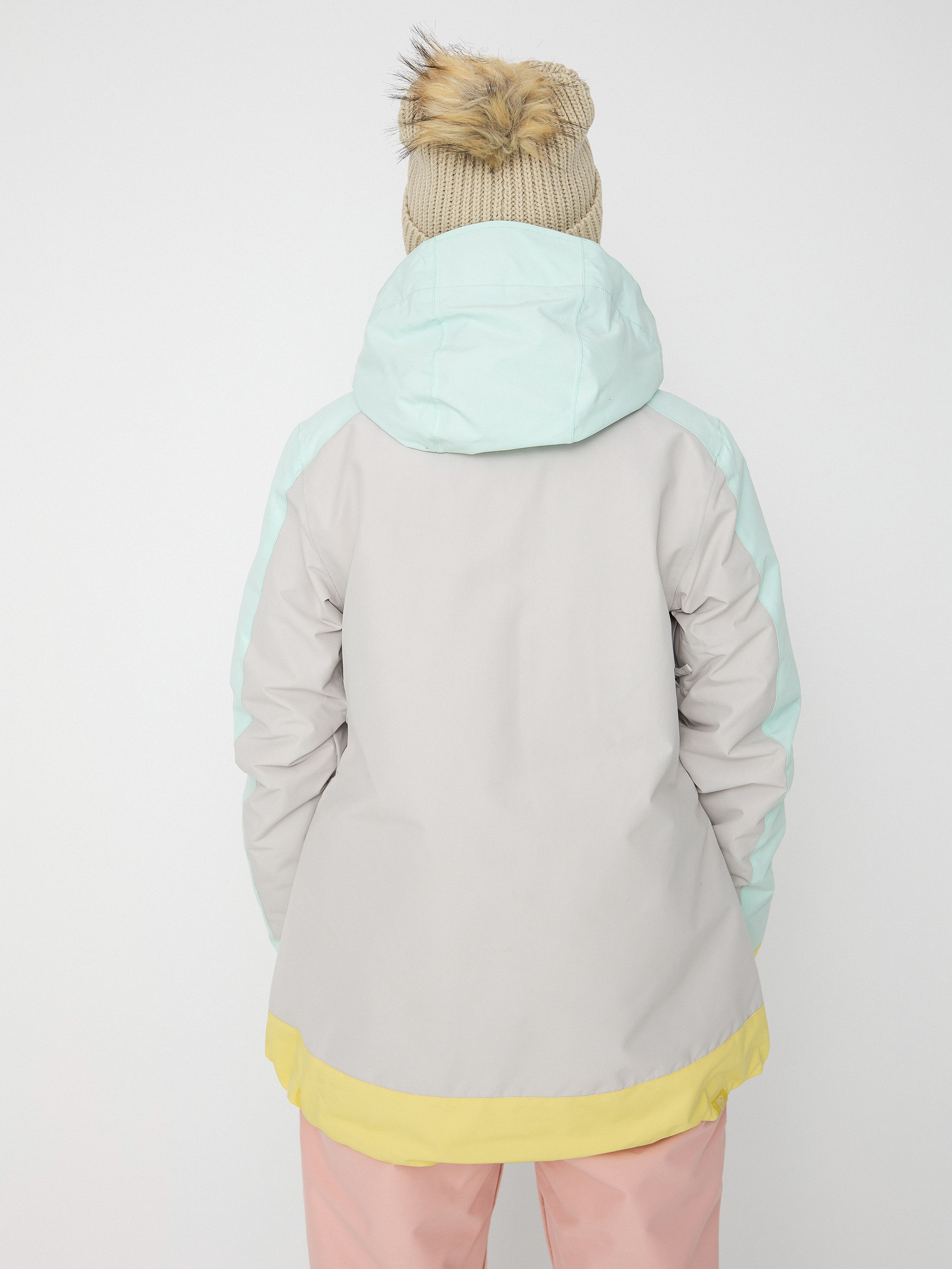 Női Roxy Ravine Hoodie Snowboard dzseki (gray violet)