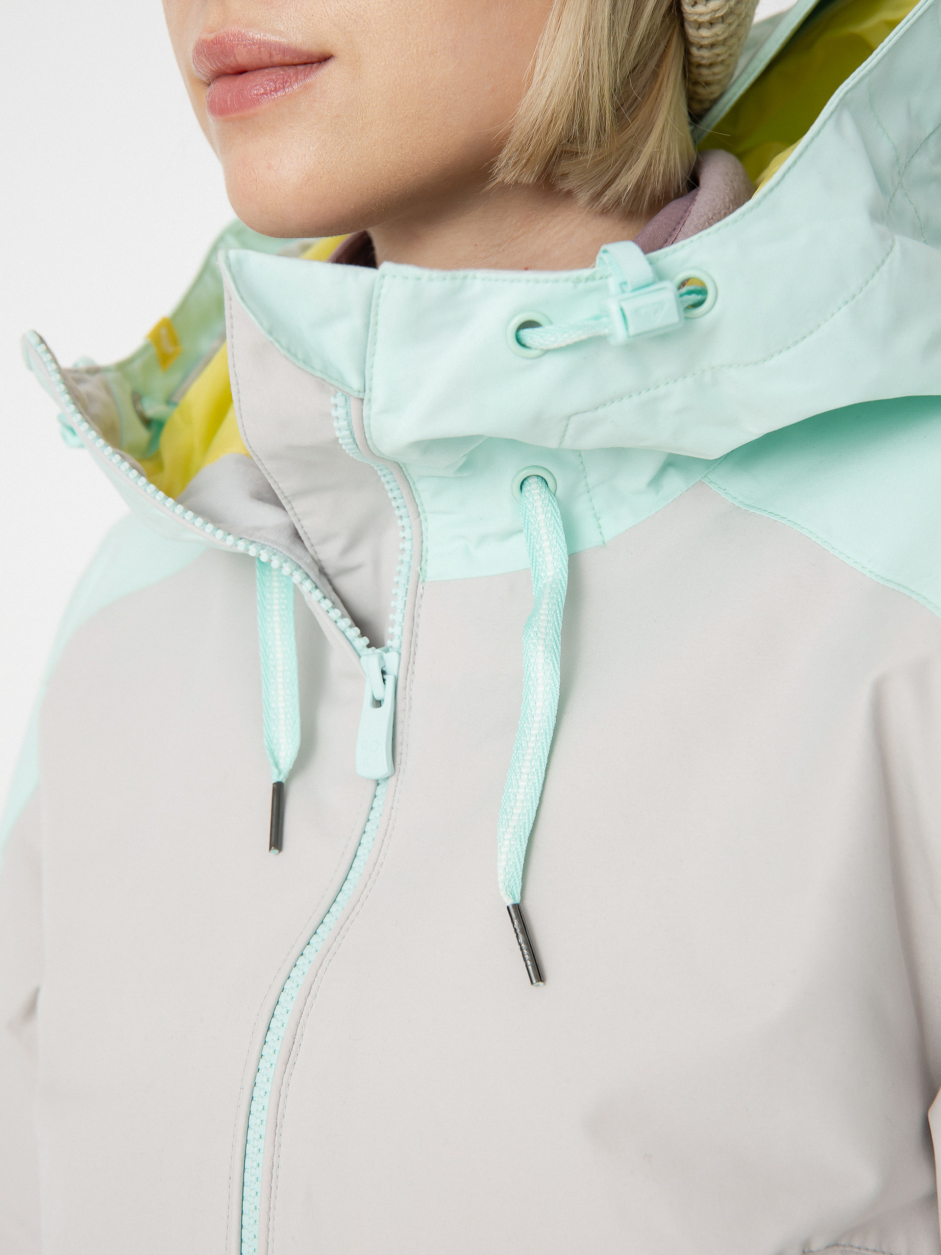 Női Roxy Ravine Hoodie Snowboard dzseki (gray violet)