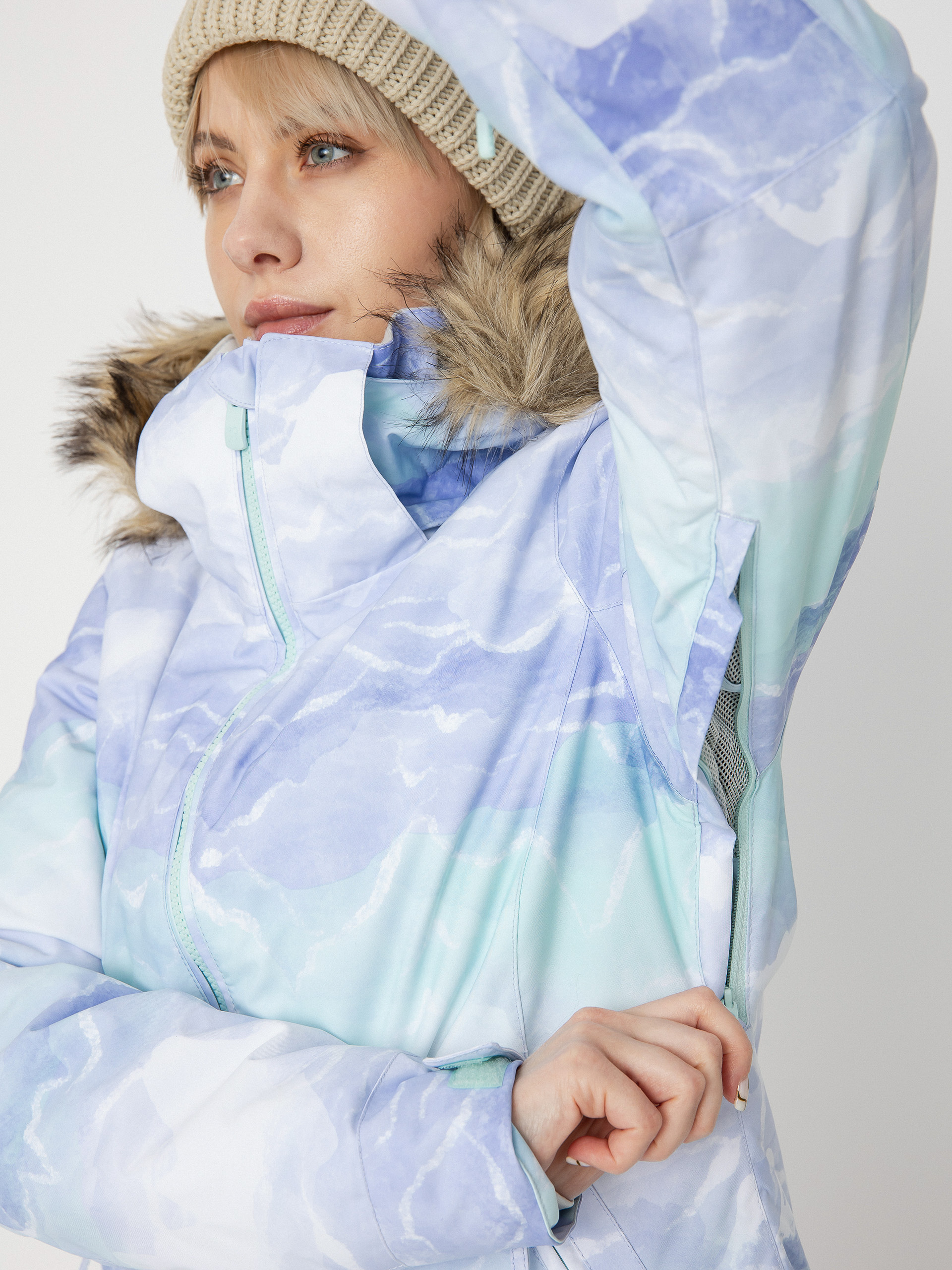 Női Roxy Jet Ski Se Snowboard dzseki (fair aqua seous)