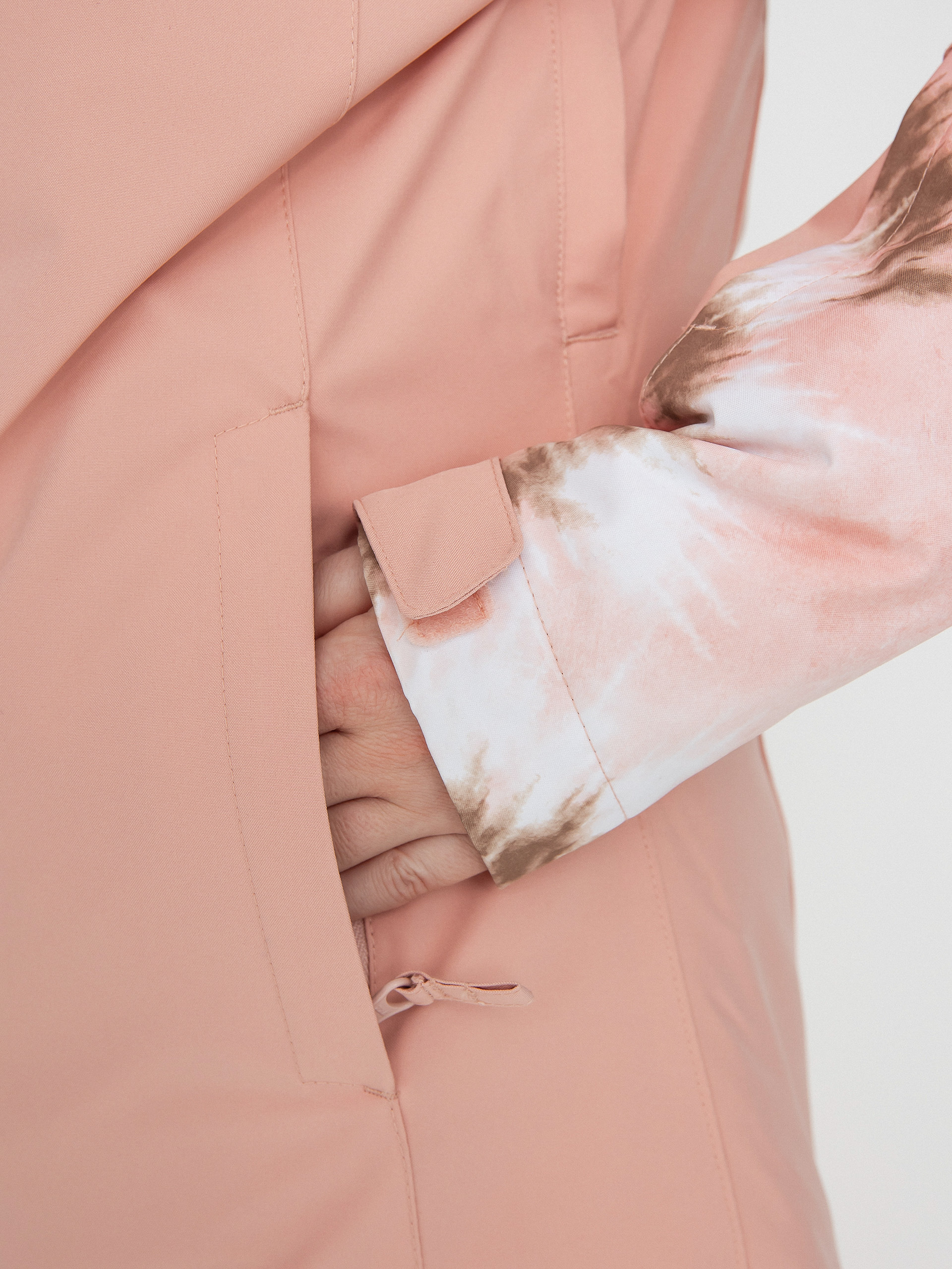 Női Roxy Galaxy Print Block Snowboard dzseki (woodsmoke swirl)