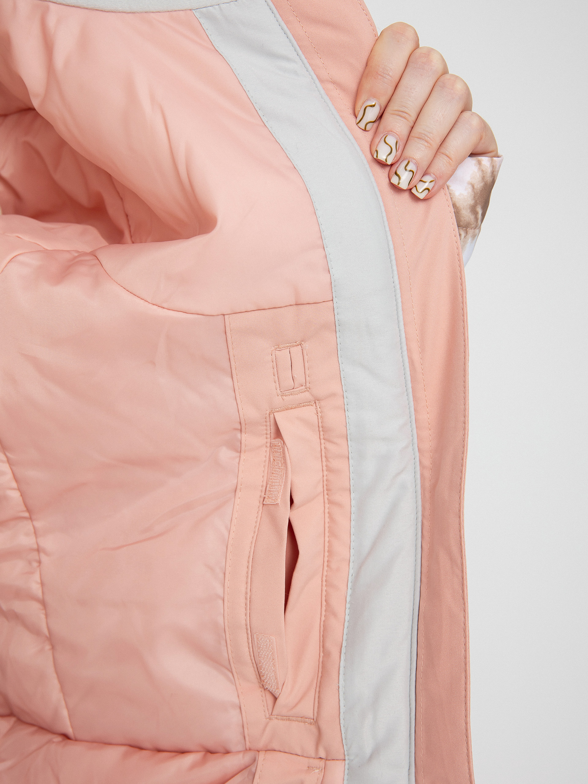 Női Roxy Galaxy Print Block Snowboard dzseki (woodsmoke swirl)