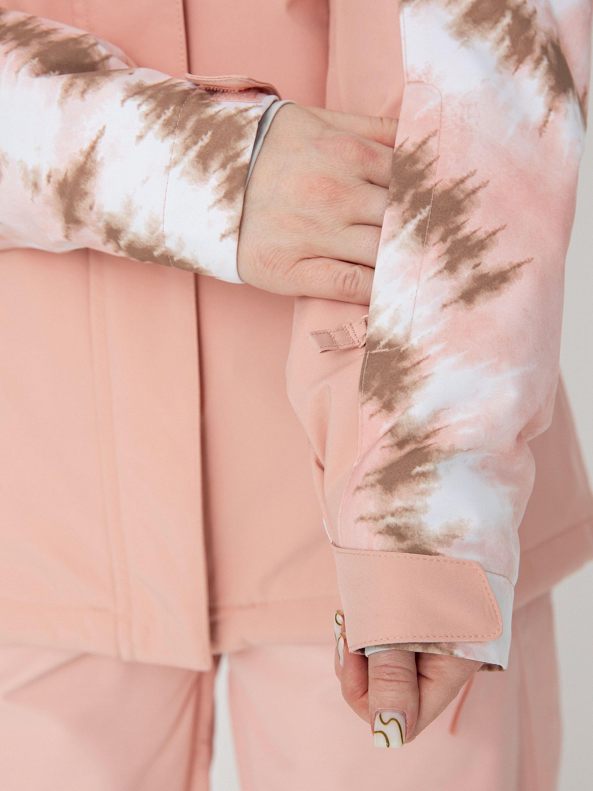 Női Roxy Galaxy Print Block Snowboard dzseki (woodsmoke swirl)