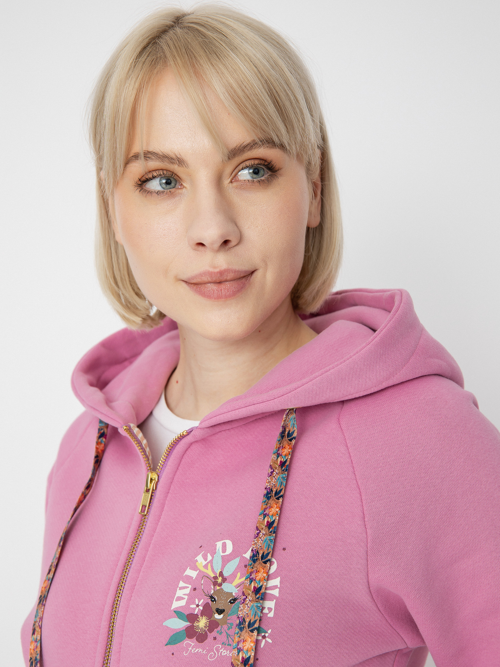 Femi Stories Kira ZHD Kapucnis pulóver Wmn (htr)