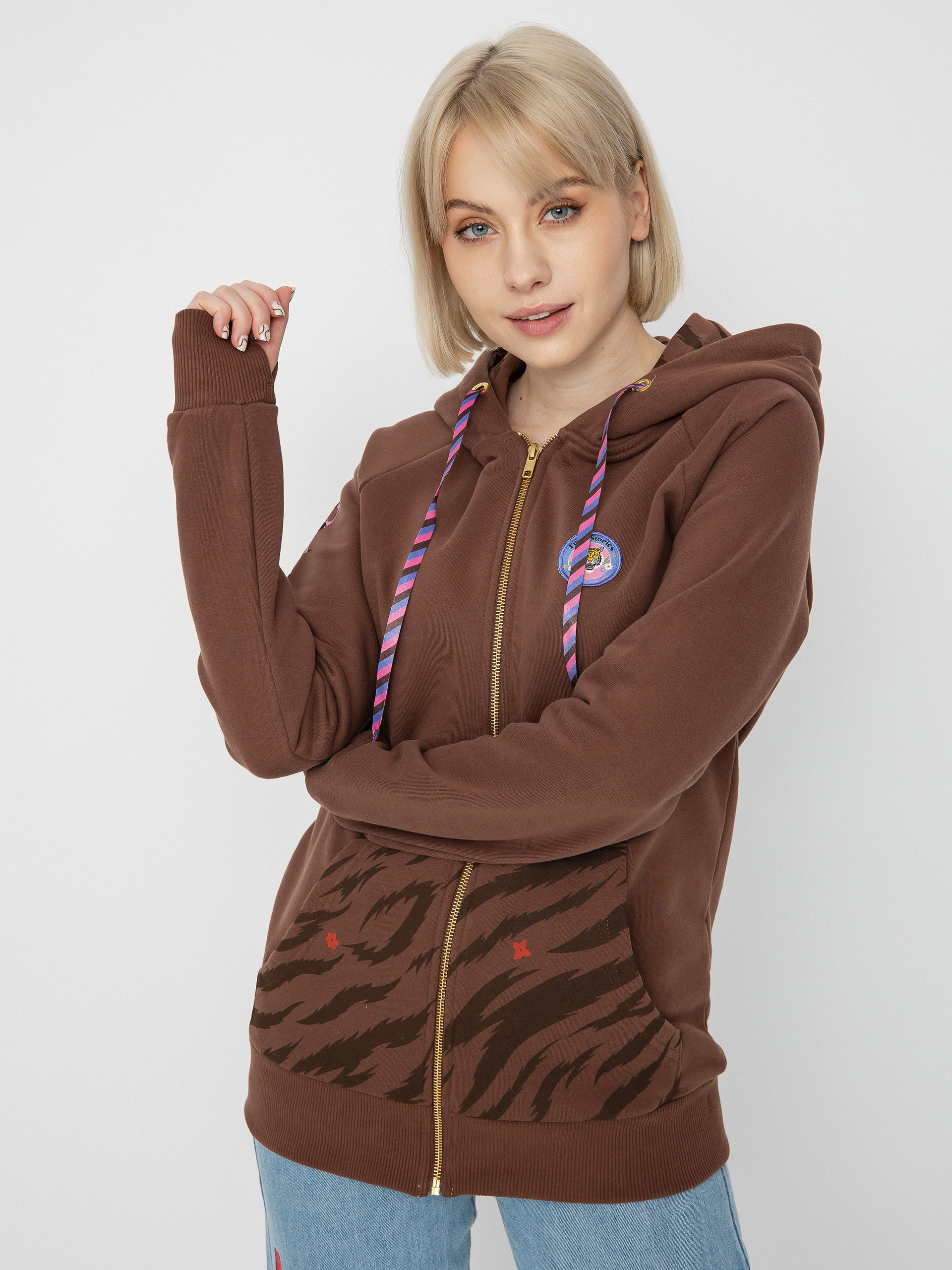 Femi Stories Kira ZHD Kapucnis pulóver Wmn (cbrw)