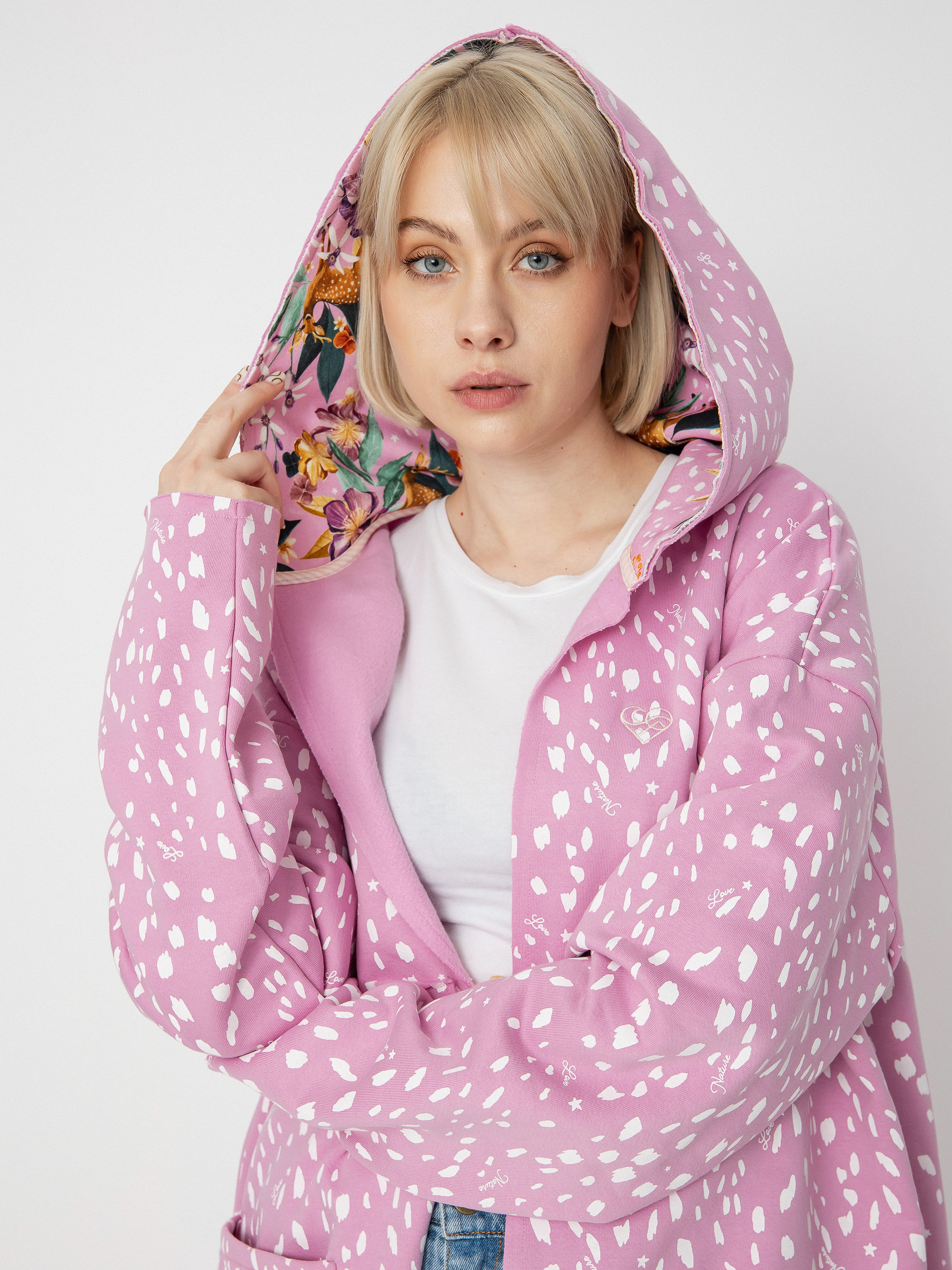 Femi Stories Lovin ZHD Kapucnis pulóver Wmn (pkd)