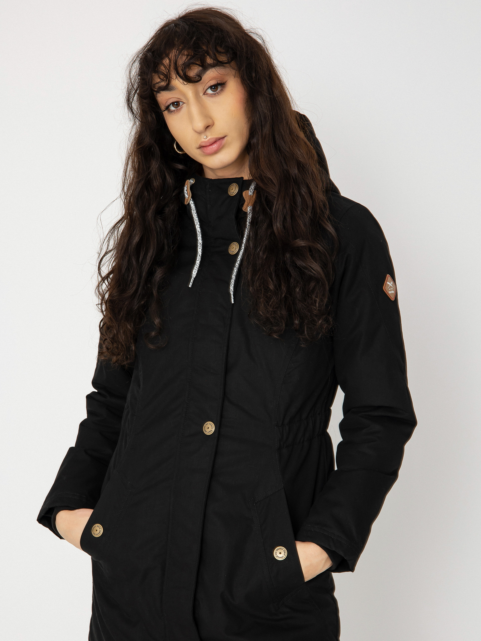 Iriedaily Holina Kabát Wmn (black)