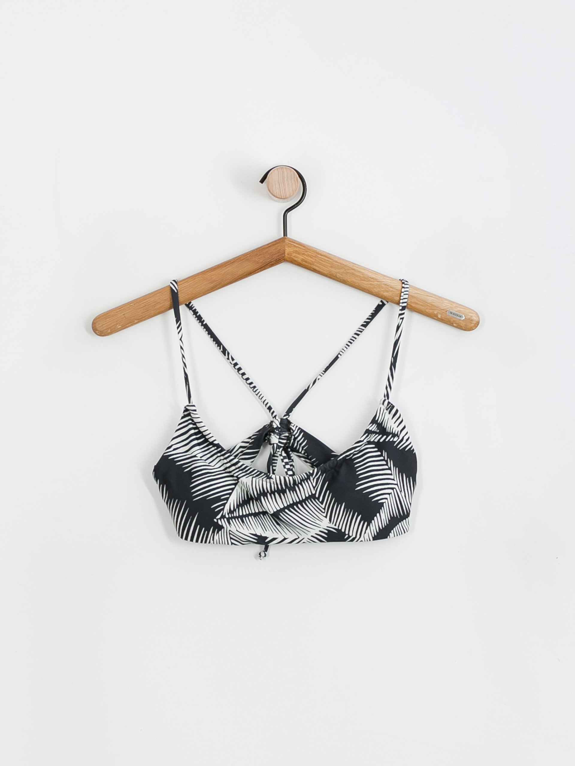 Volcom Góra od bikini Stay Or Leaf Scoop Fürdőruha Wmn (black)