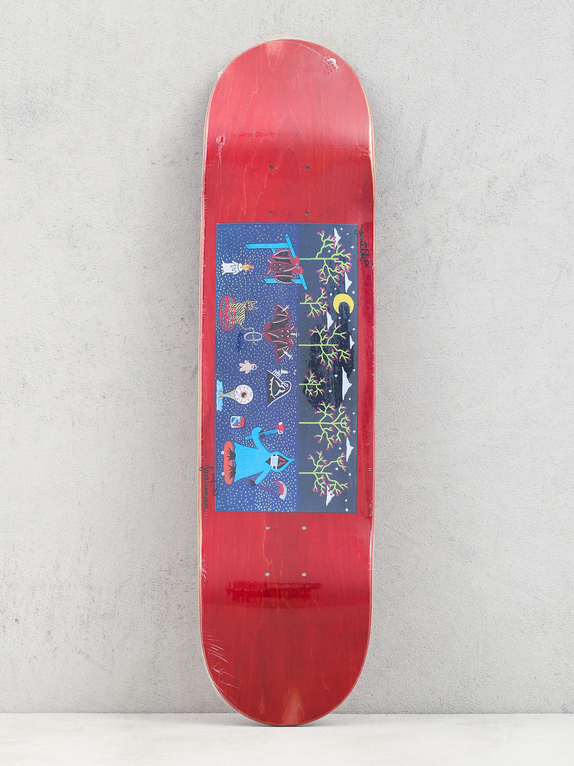 Youth Skateboards X Szati Vaccine Gördeszka lap (red)