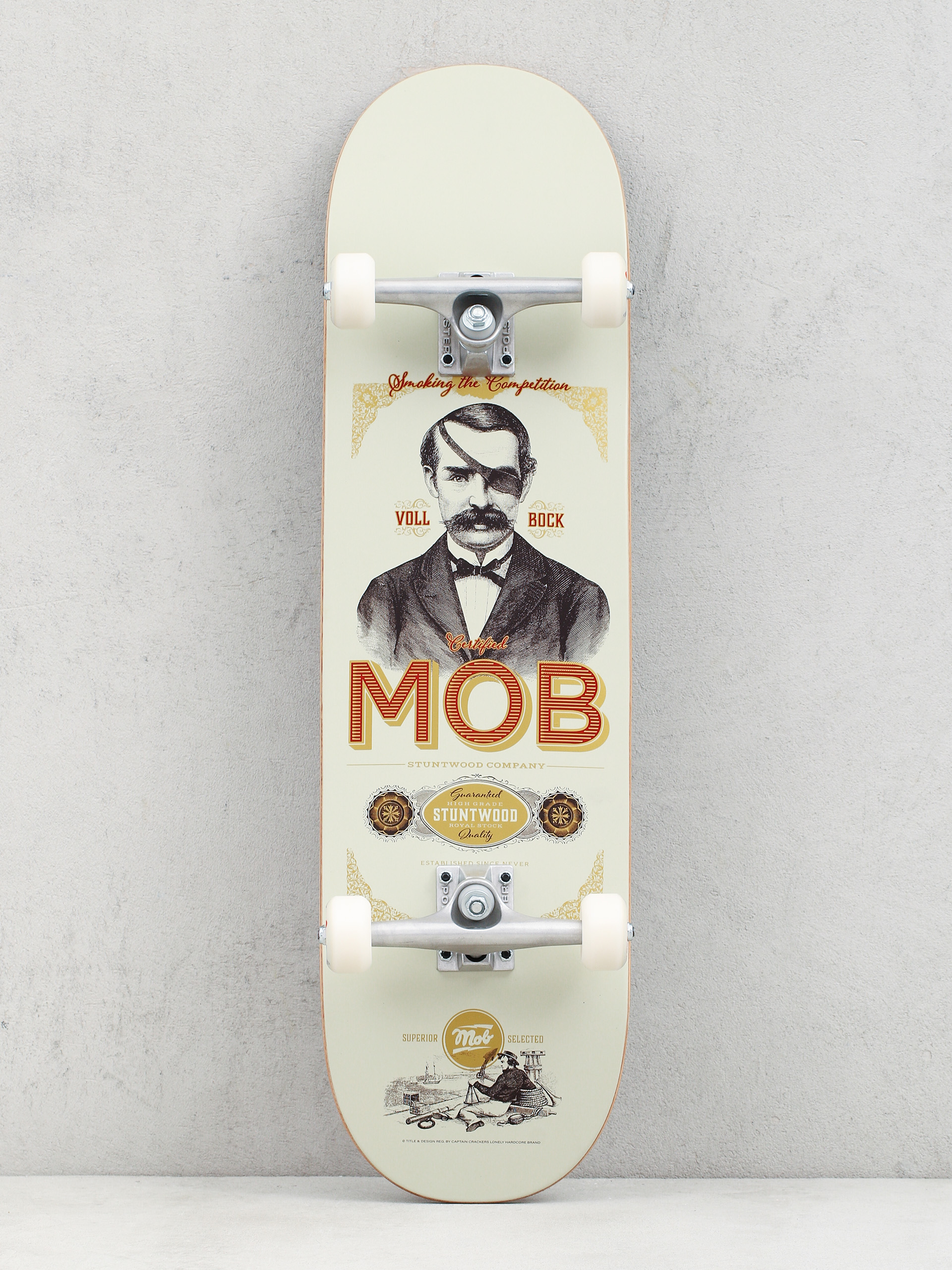Mob Skateboards Smoking Komplett gördeszka (beige)