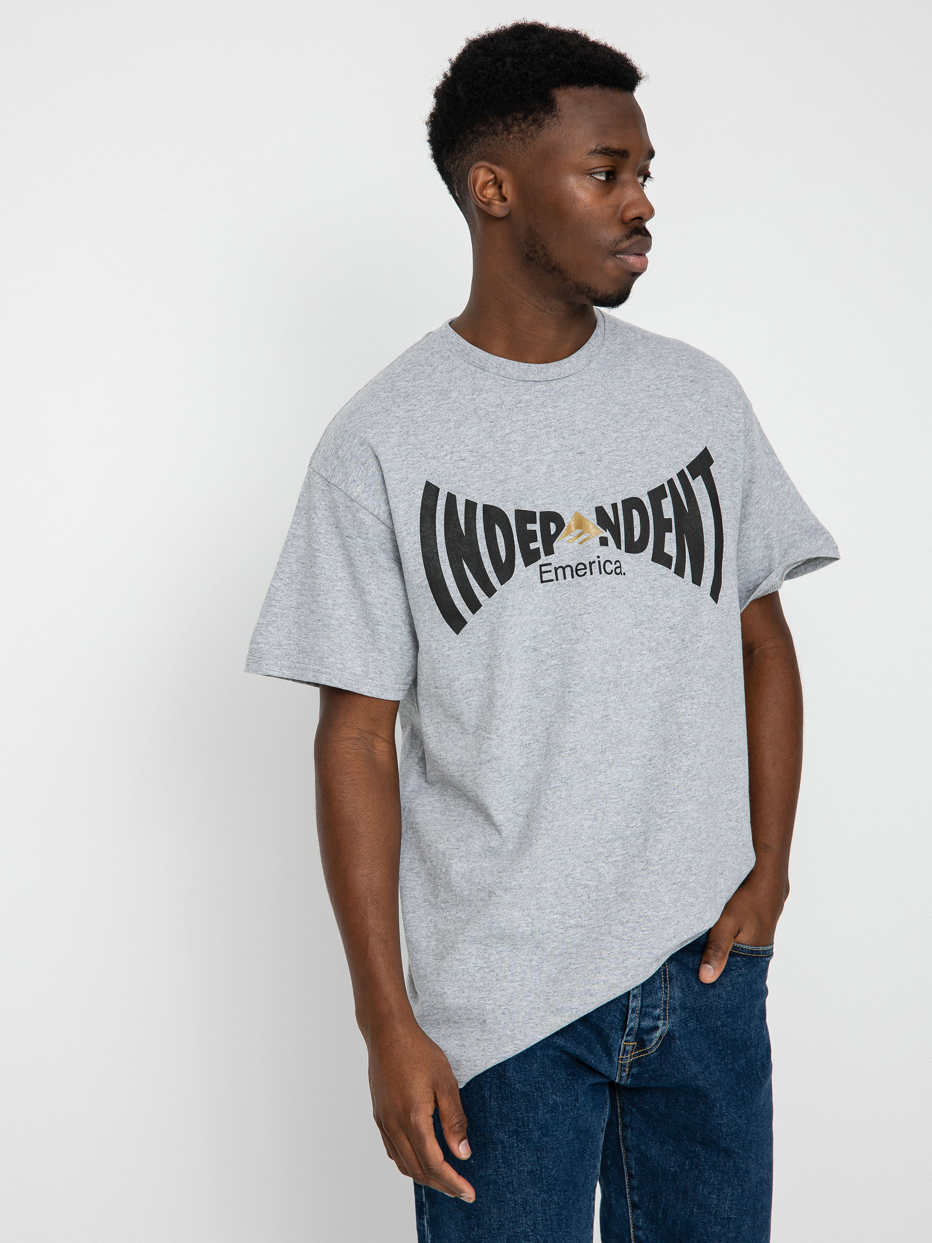 Emerica X Indy Span póló (grey/heather)