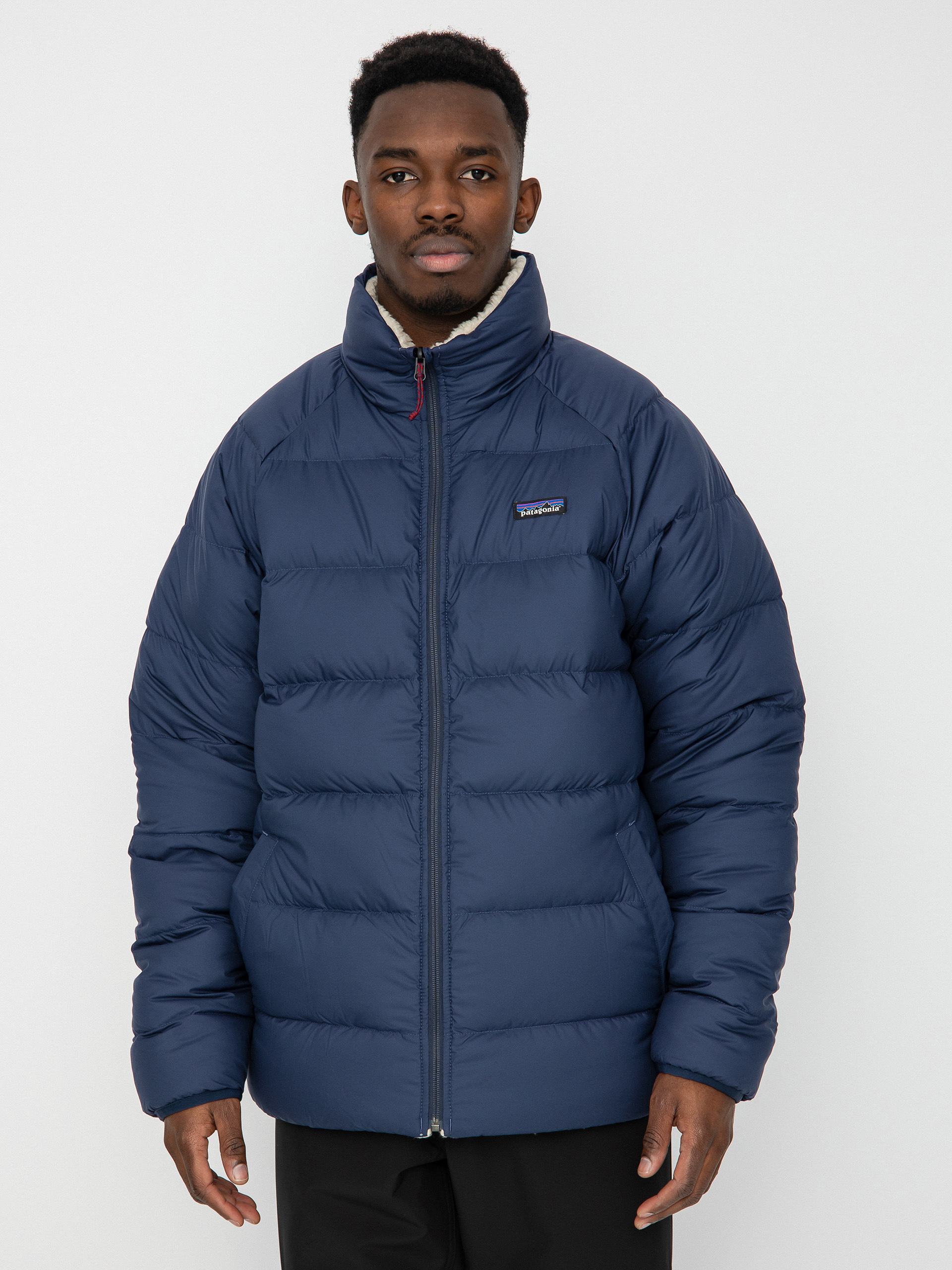 Patagonia Reversible Silent Down Dzseki (new navy)