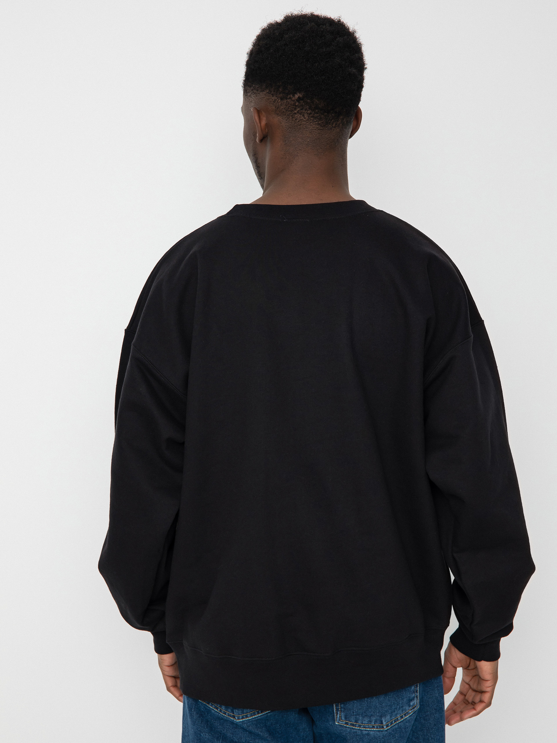 Thrasher Script Crew Pulóver (black)