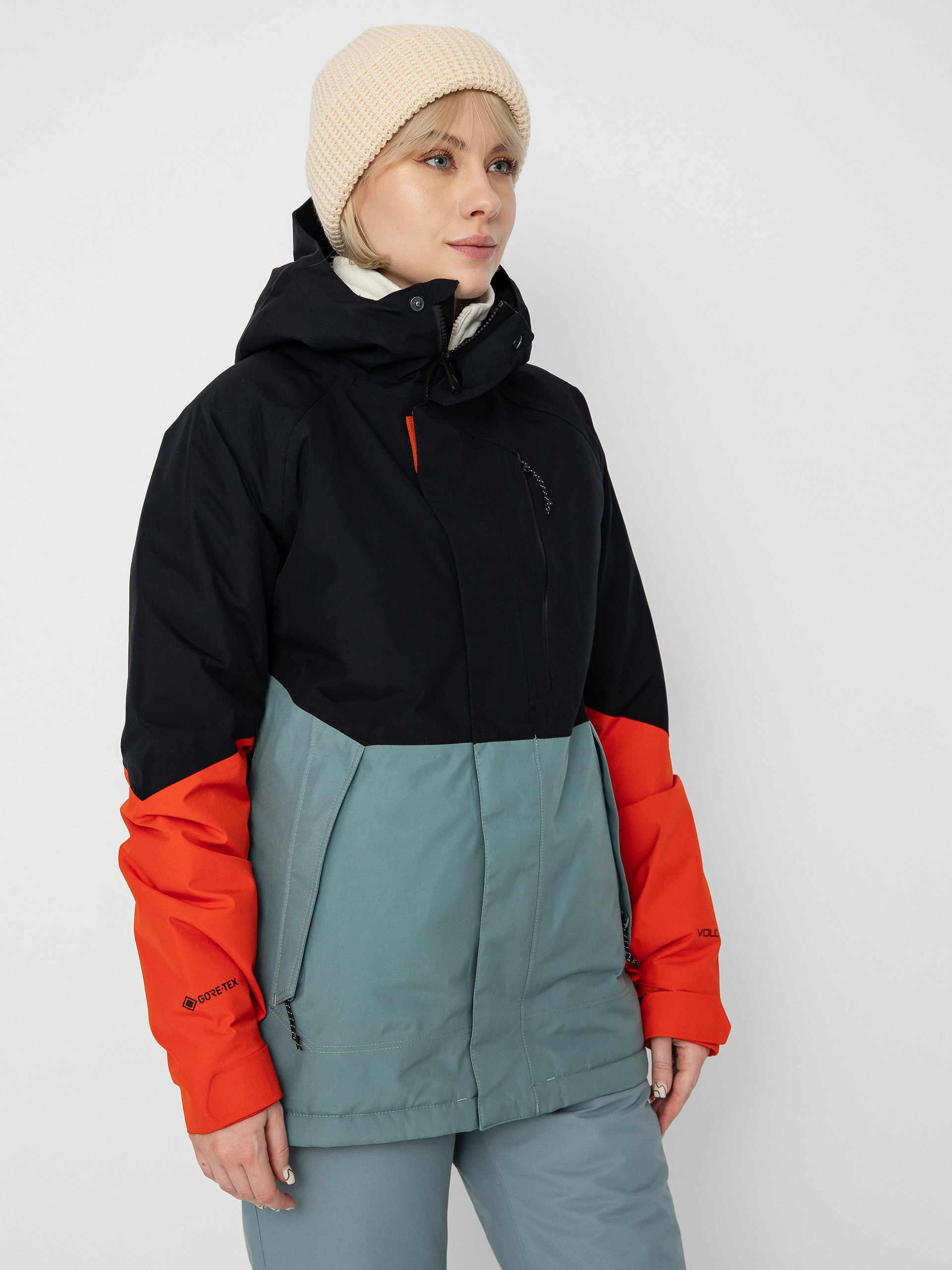 Női Volcom Aris Ins Gore Snowboard dzseki (green ash)