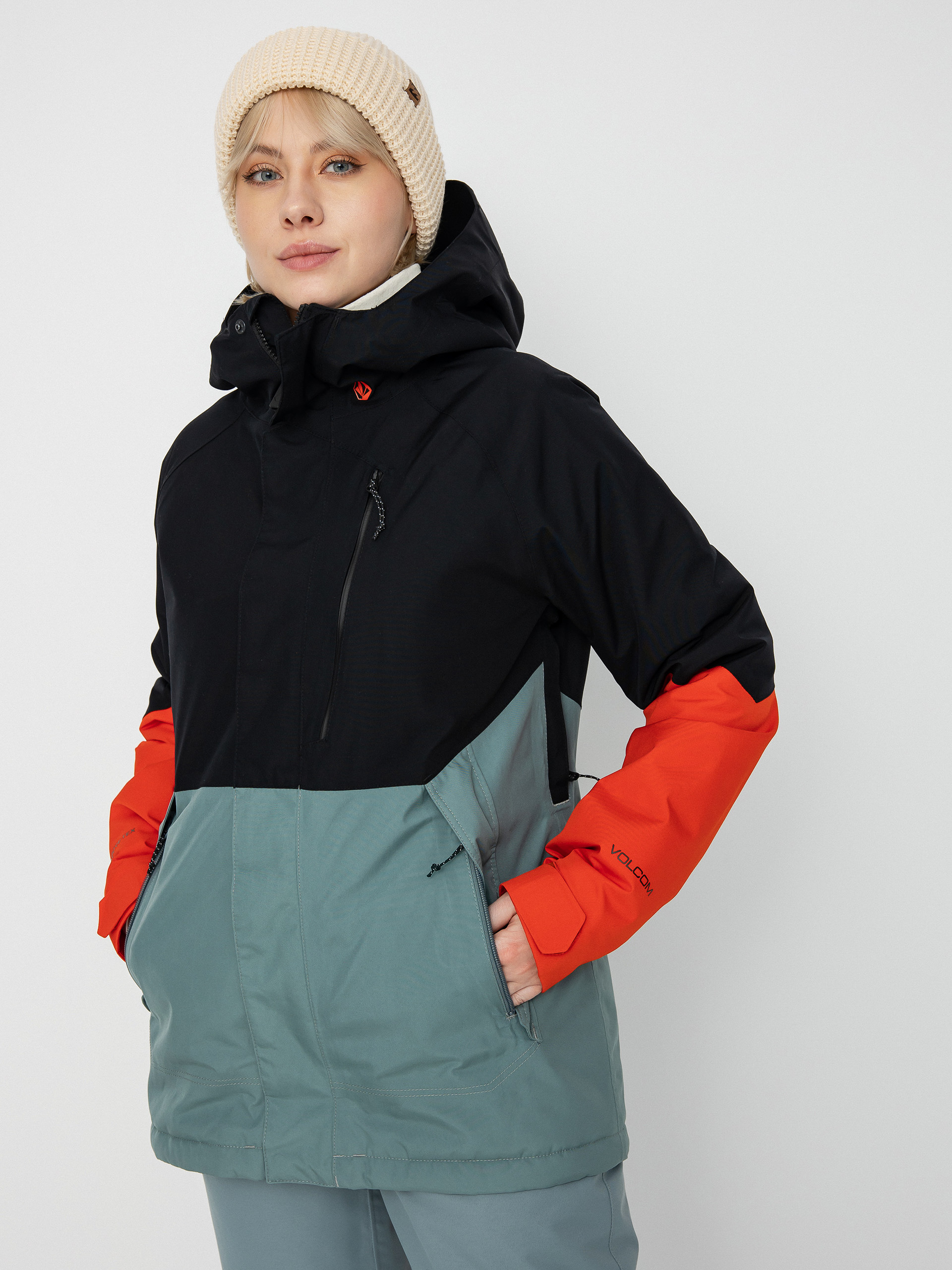 Női Volcom Aris Ins Gore Snowboard dzseki (green ash)