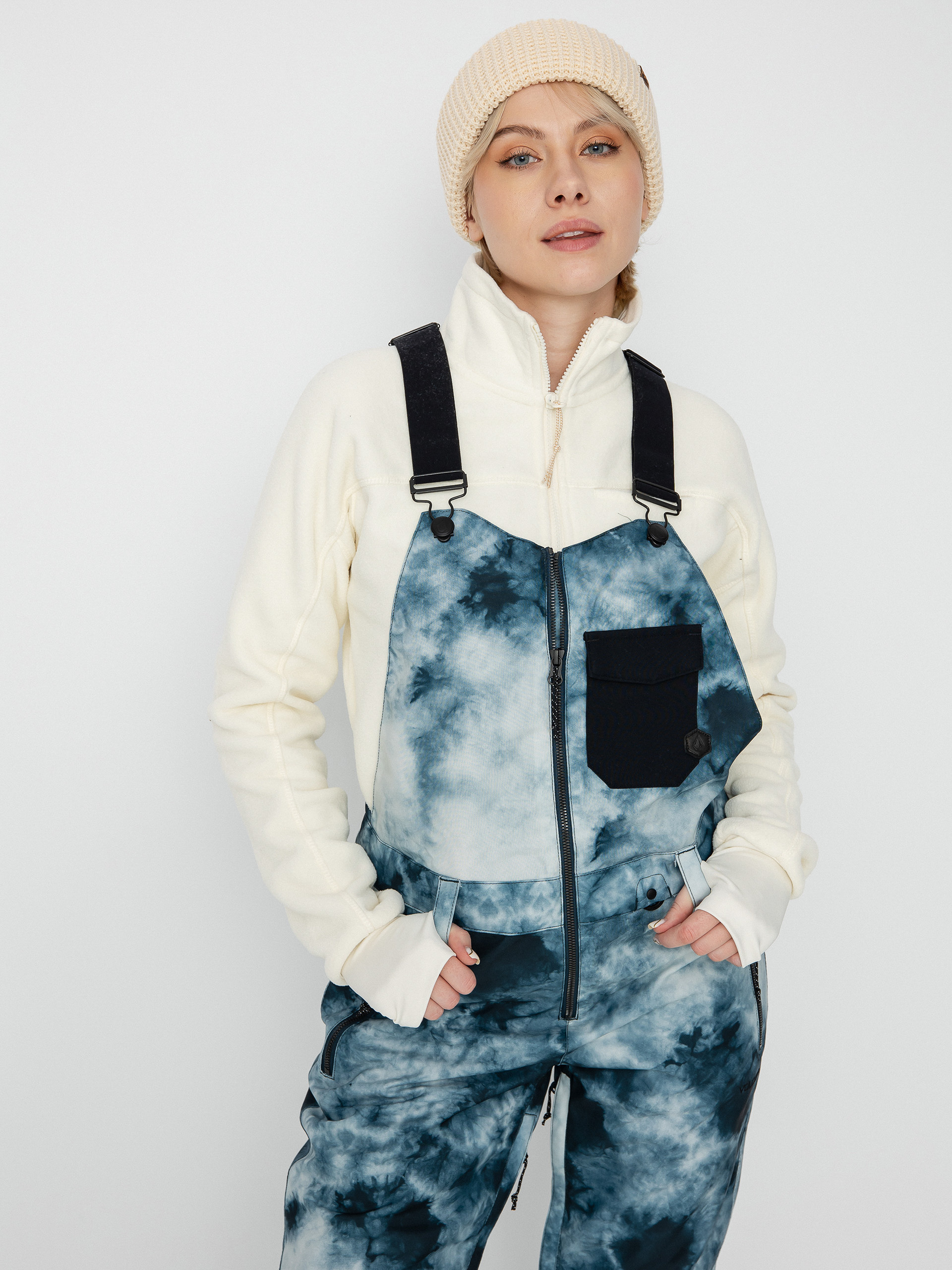 Női Volcom Swift Bib Overall Snowboard nadrág (storm tie dye)