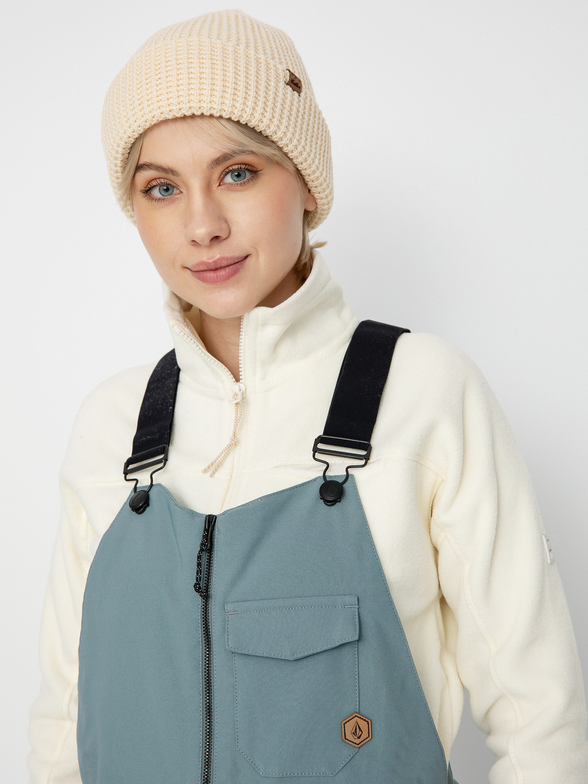 Női Volcom Swift Bib Overall Snowboard nadrág (green ash)