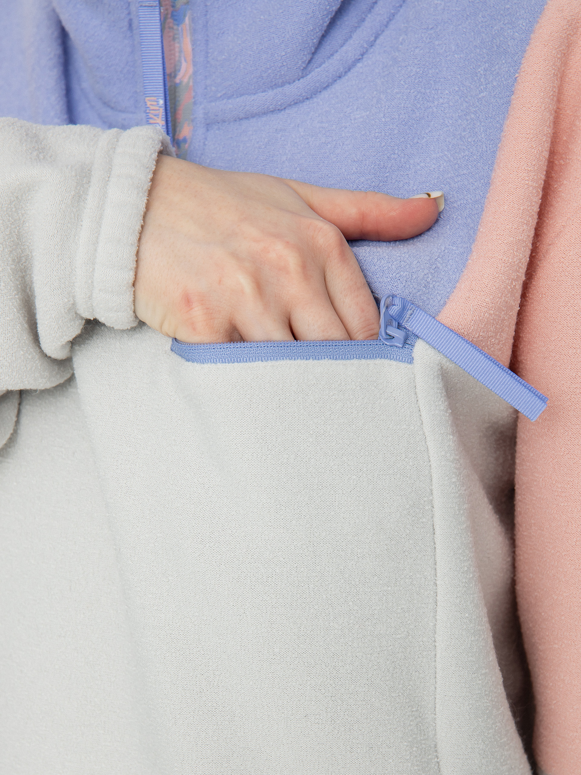 Női Roxy Chloe Kim Layer Polár pulóver (heather grey)