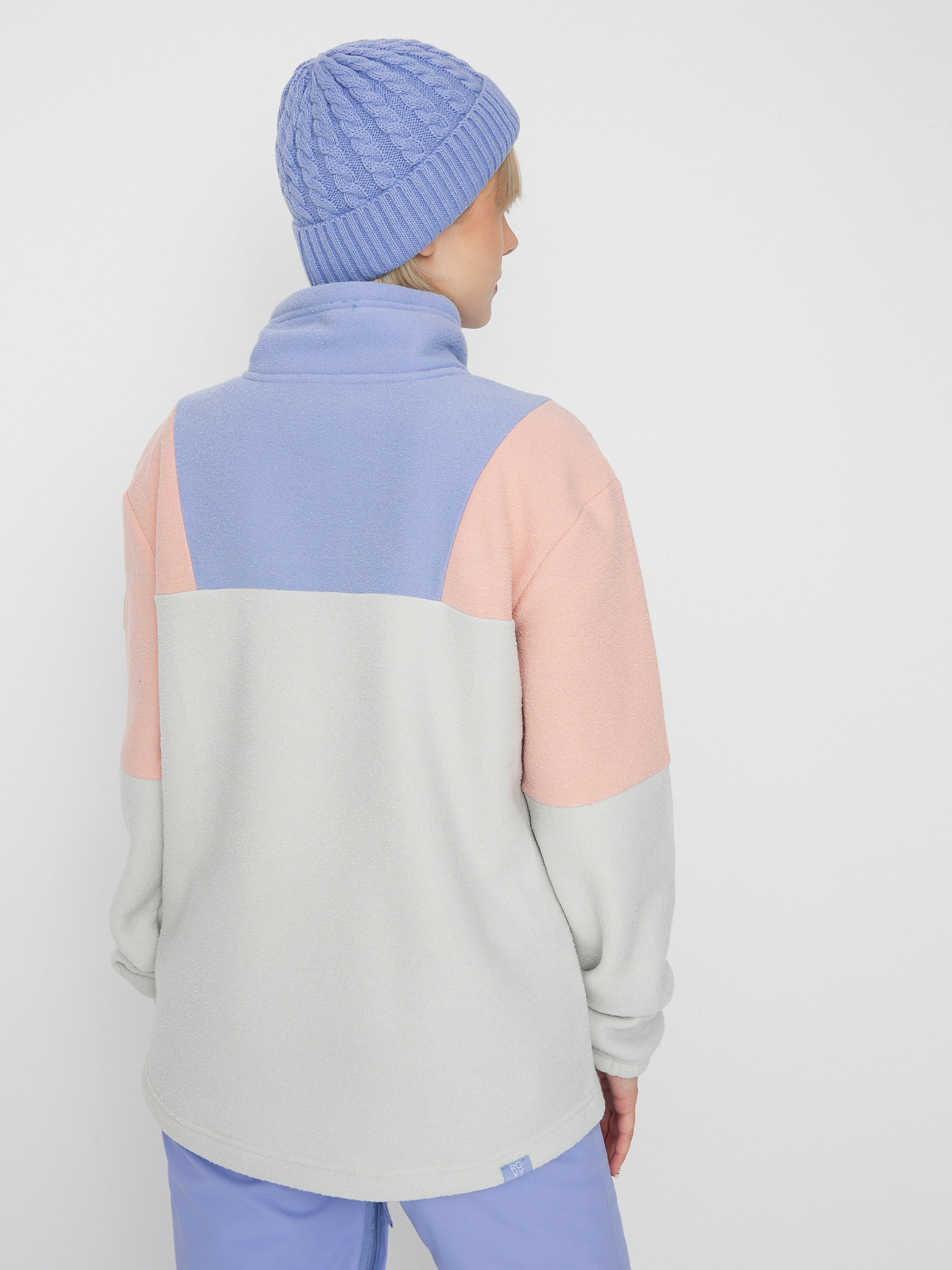 Női Roxy Chloe Kim Layer Polár pulóver (heather grey)