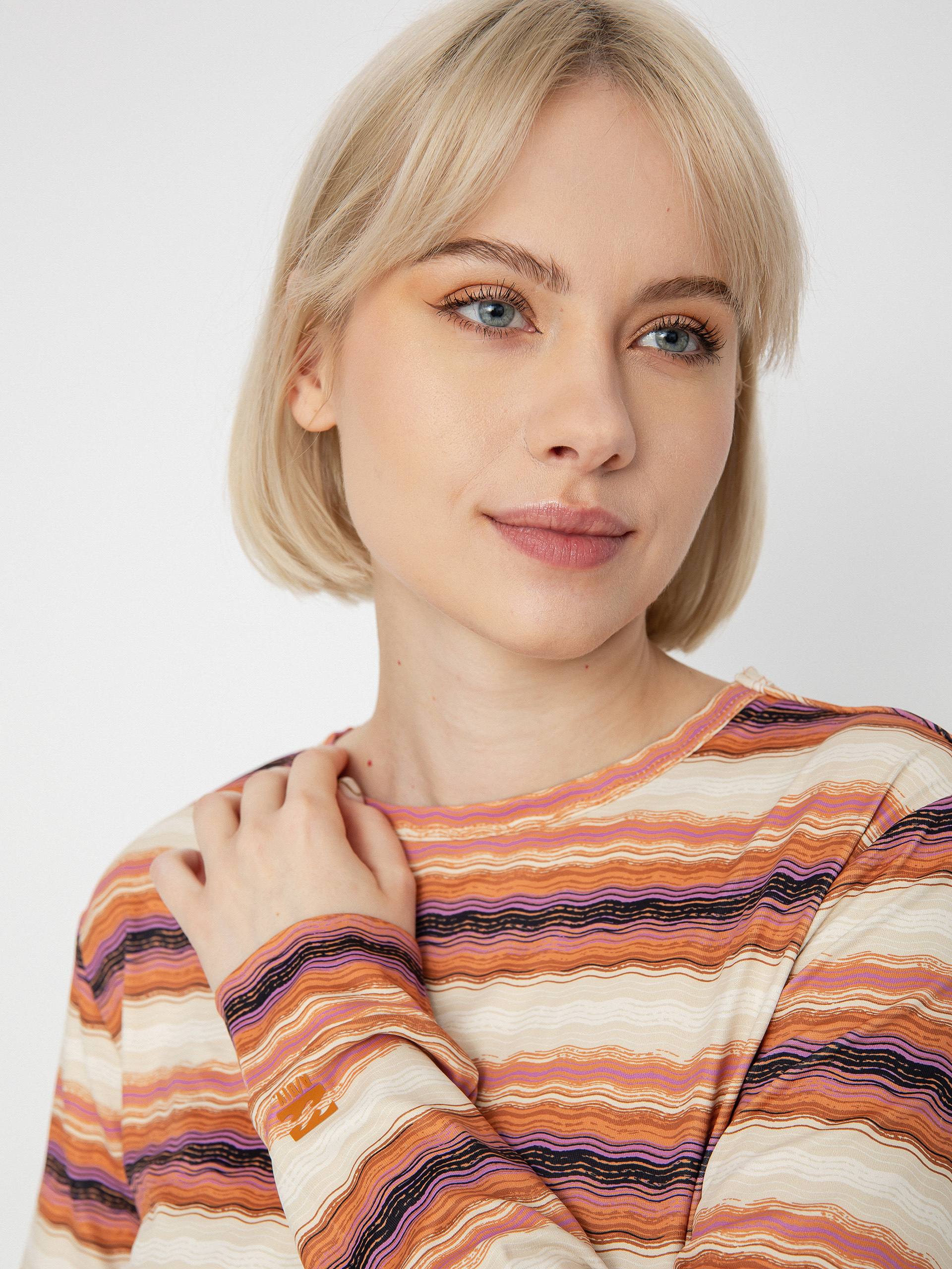 Női Billabong Warm Up Tech Hosszú ujjú thermo felső (adobe)