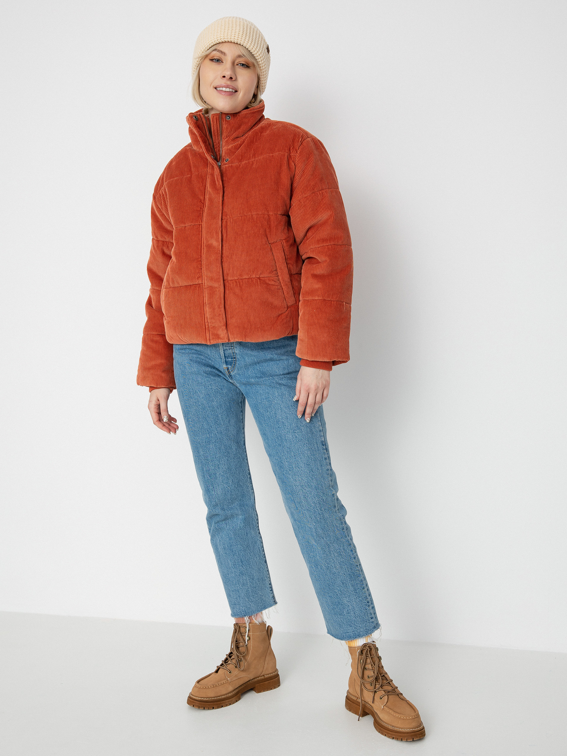 RVCA Eezeh Puffer Dzseki Wmn (cinnamon)