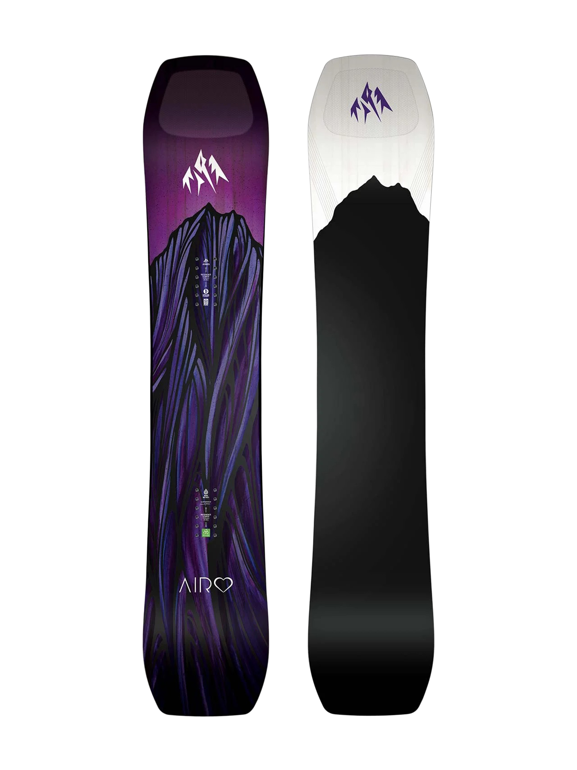 Női Jones Snowboards Airheart 2.0 Snowboard (white/black)