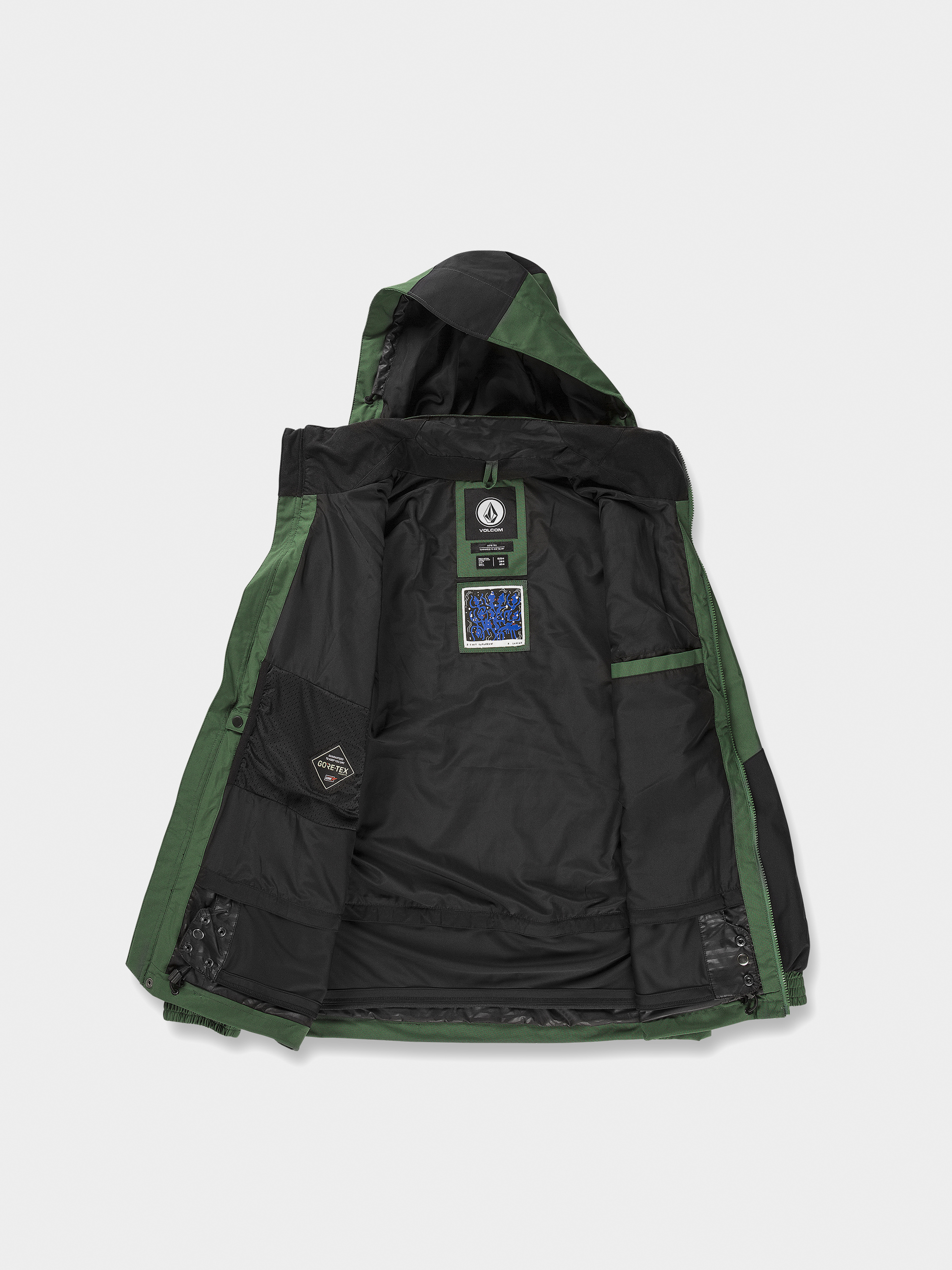 Férfi Volcom Longo Gore Tex Snowboard dzseki (military)