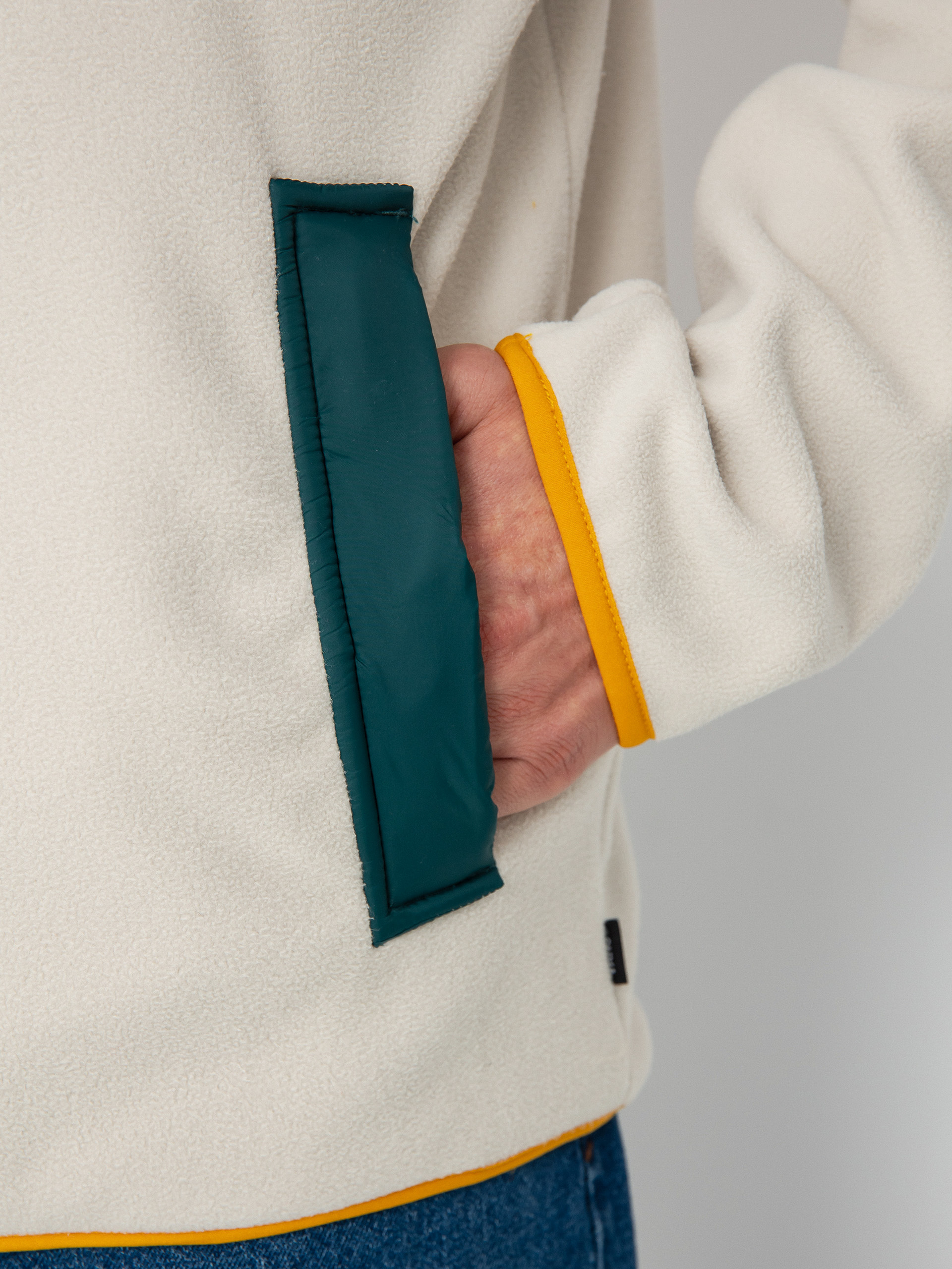 Férfi Vans Mountain Full Zip Polár pulóver (oatmeal/deep teal)