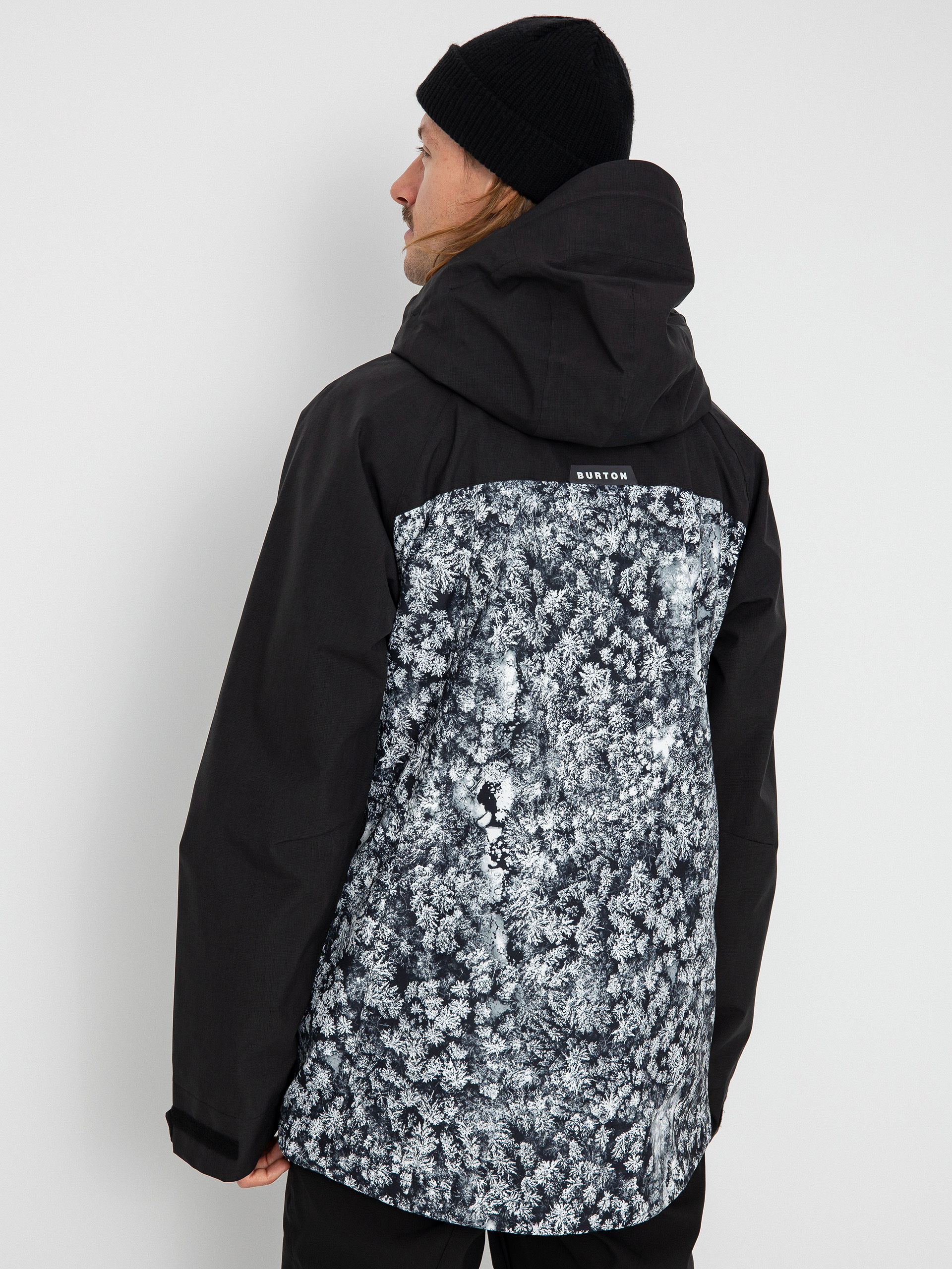 Férfi Burton Lodgepole Snowboard dzseki (true black/aerial pines)