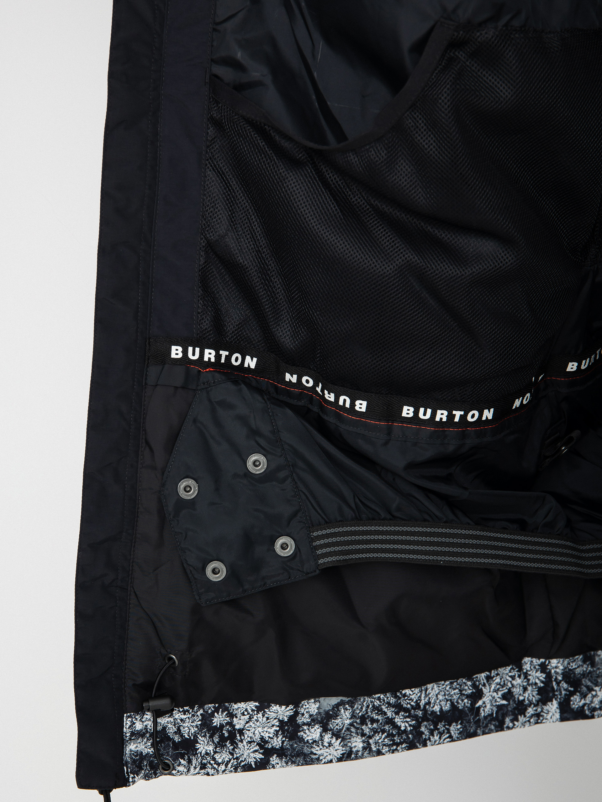 Férfi Burton Peasy Snowboard dzseki (true black/aerial pines)