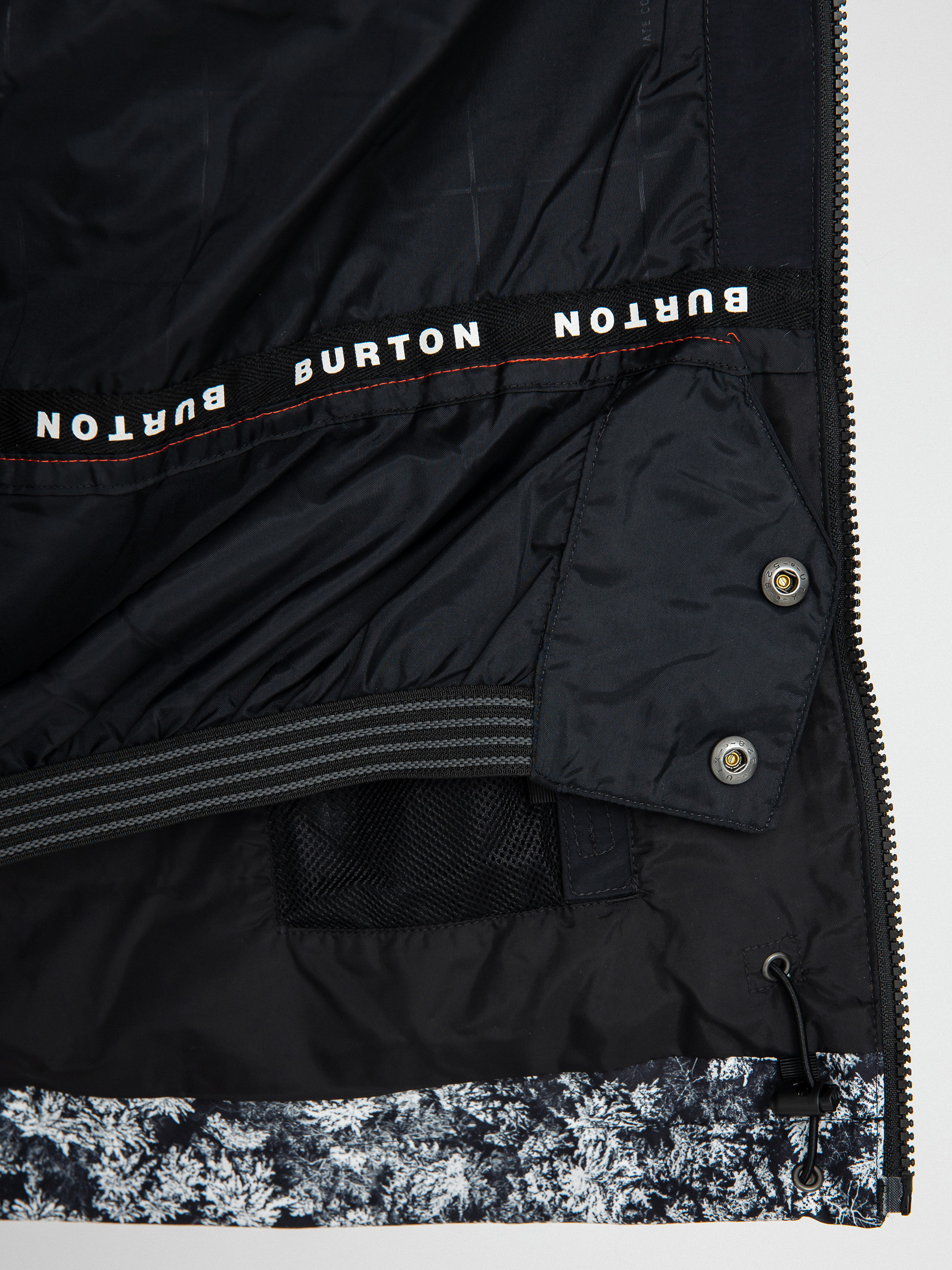 Férfi Burton Peasy Snowboard dzseki (true black/aerial pines)