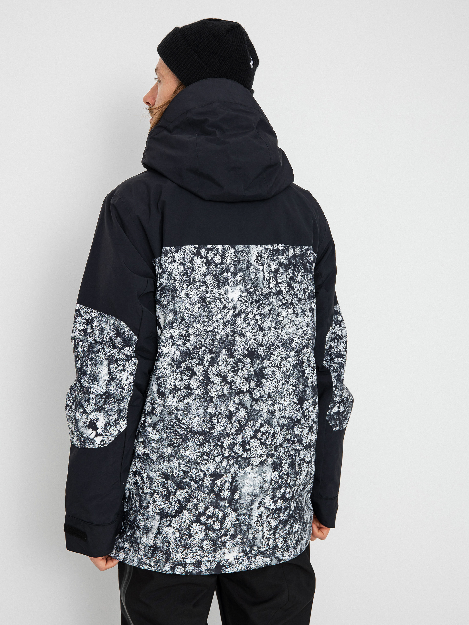 Férfi Burton Peasy Snowboard dzseki (true black/aerial pines)