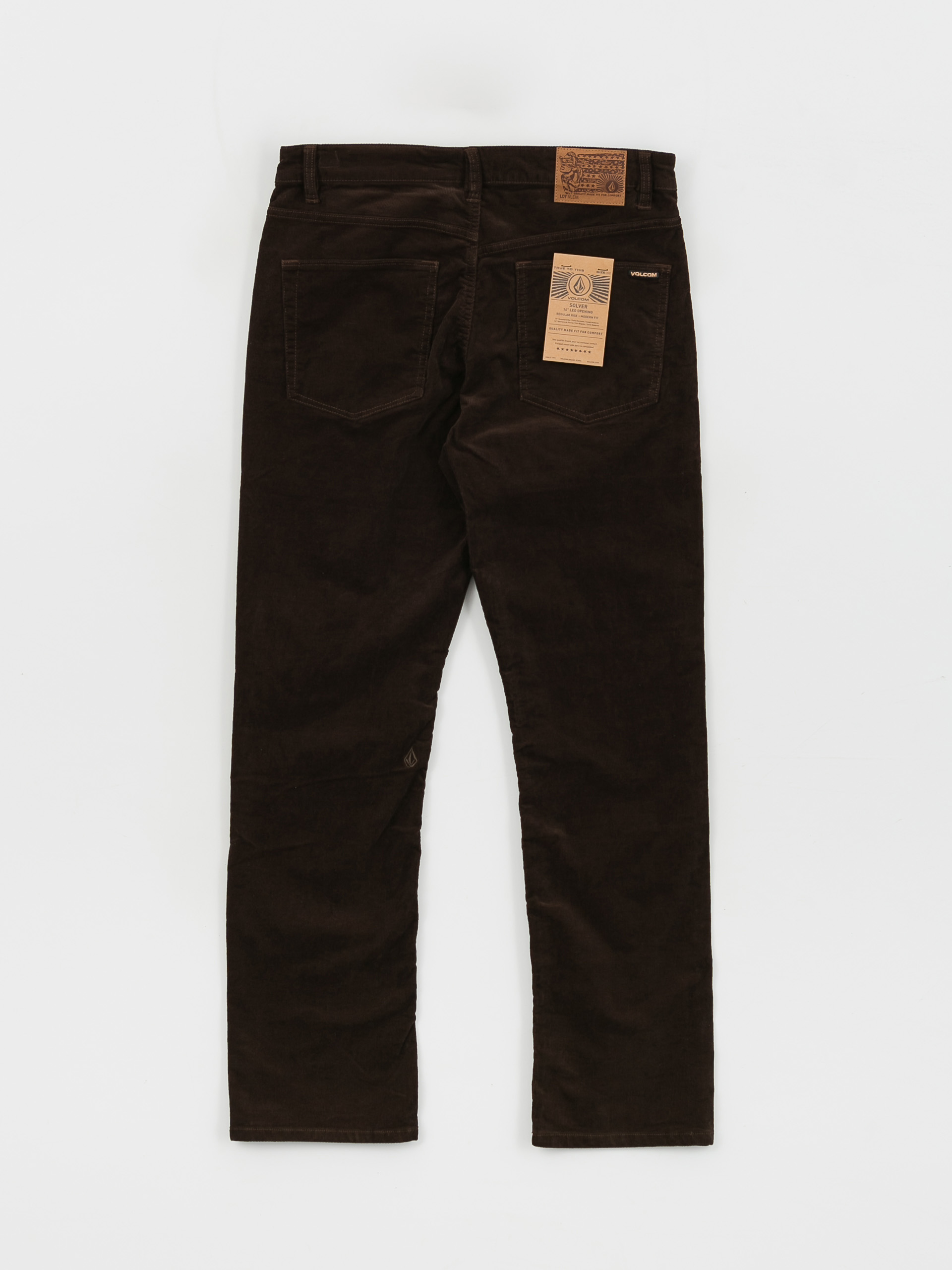 Volcom Solver 5 Pocket Cord Kisnadrág (dark brown)