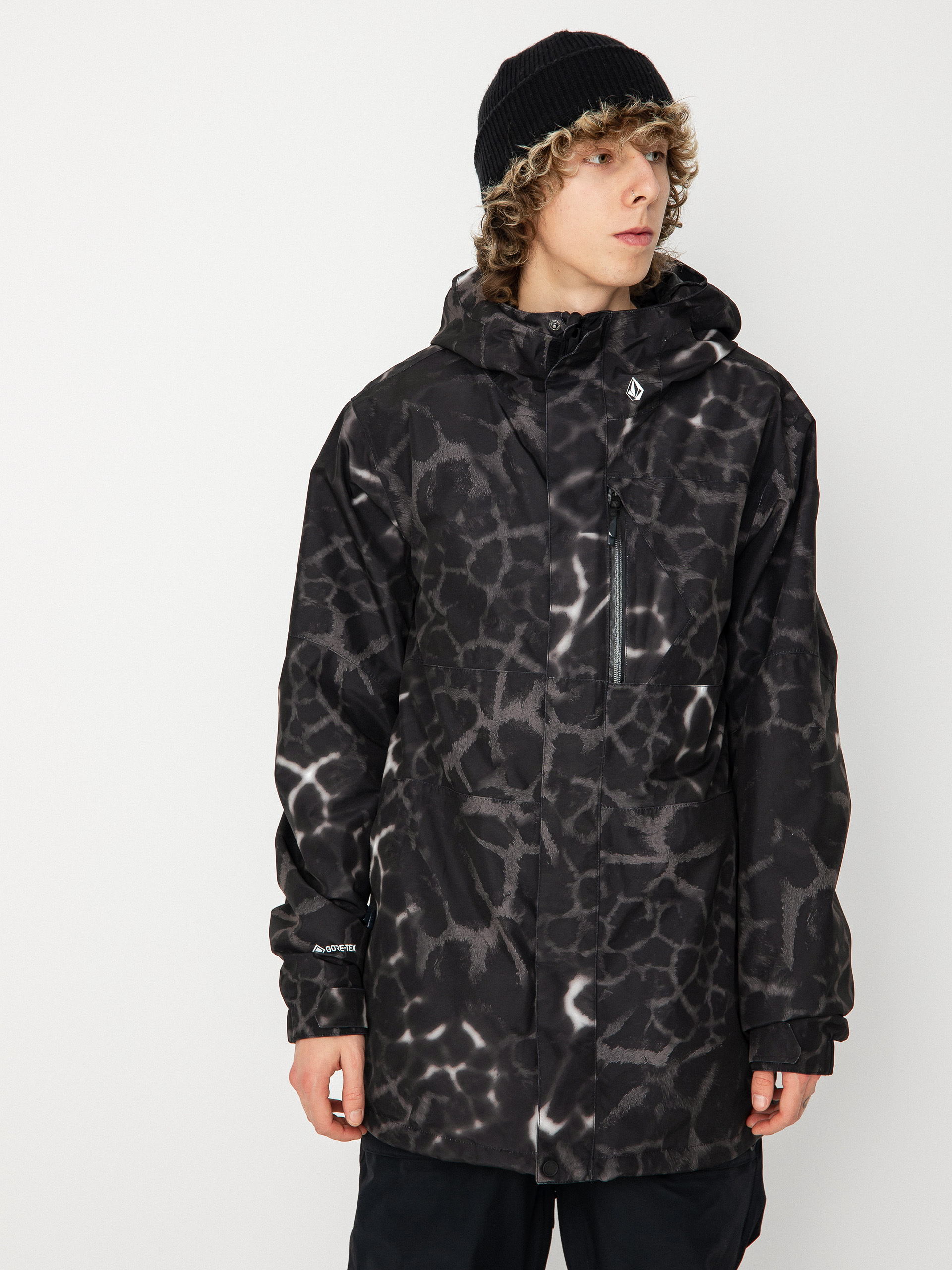 Férfi Volcom L Gore Tex Snowboard dzseki (black giraffe)
