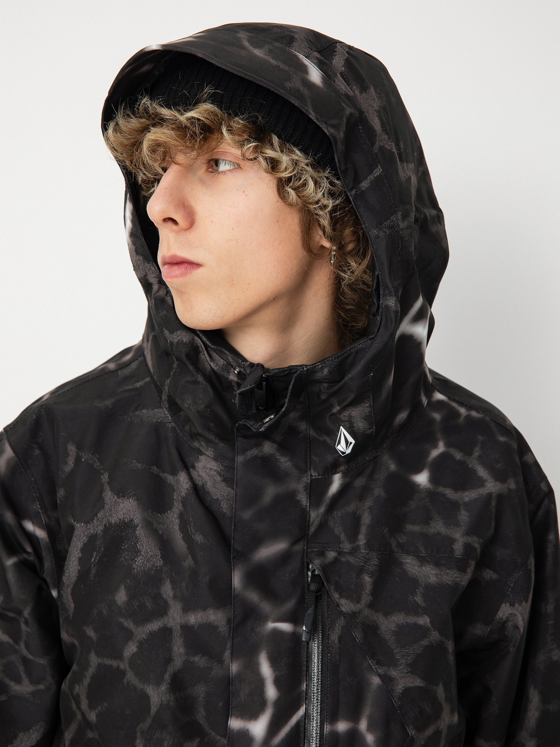 Férfi Volcom L Gore Tex Snowboard dzseki (black giraffe)