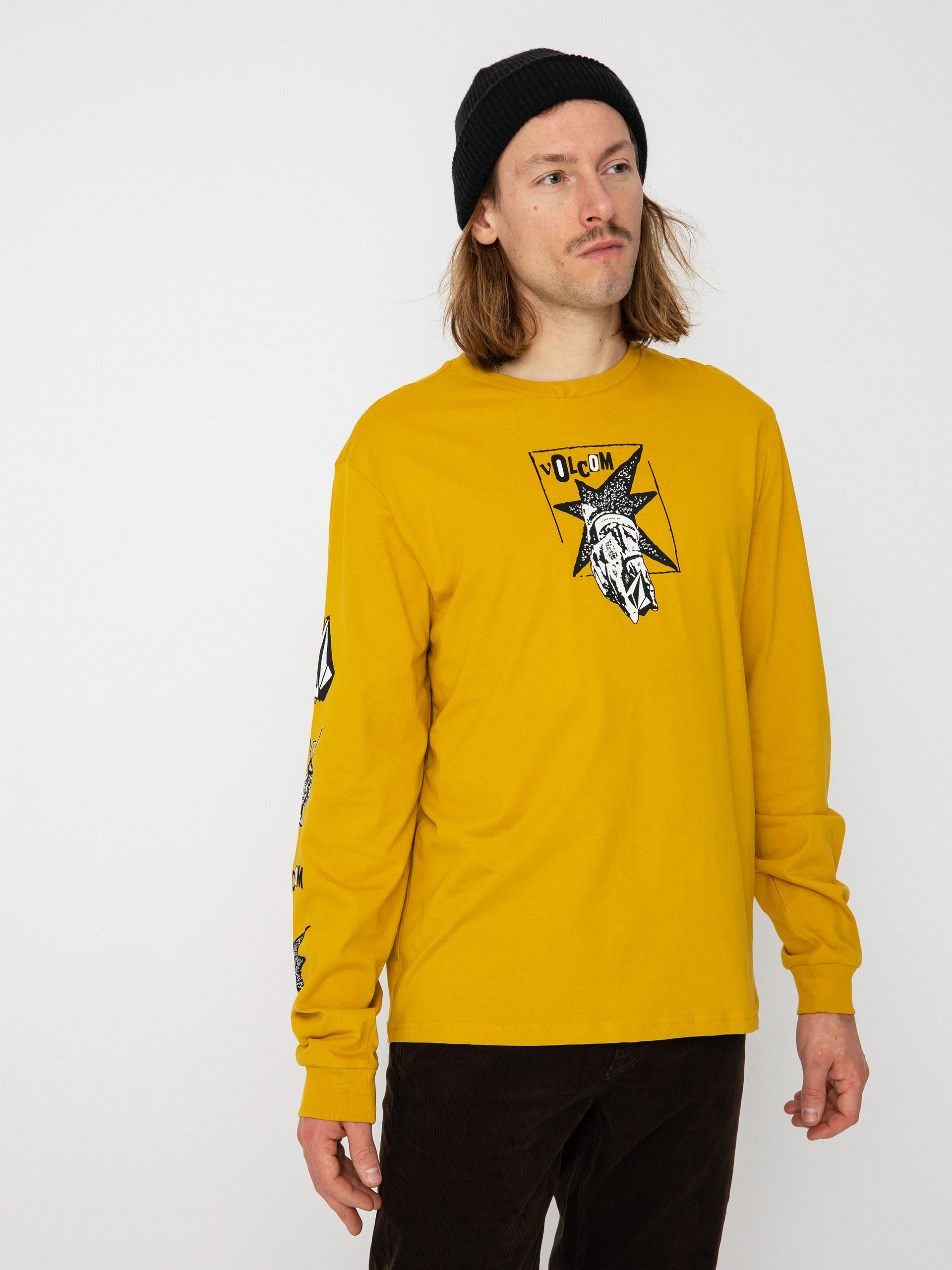 Volcom Heritage Lst Hosszú ujjú felső (honey gold)