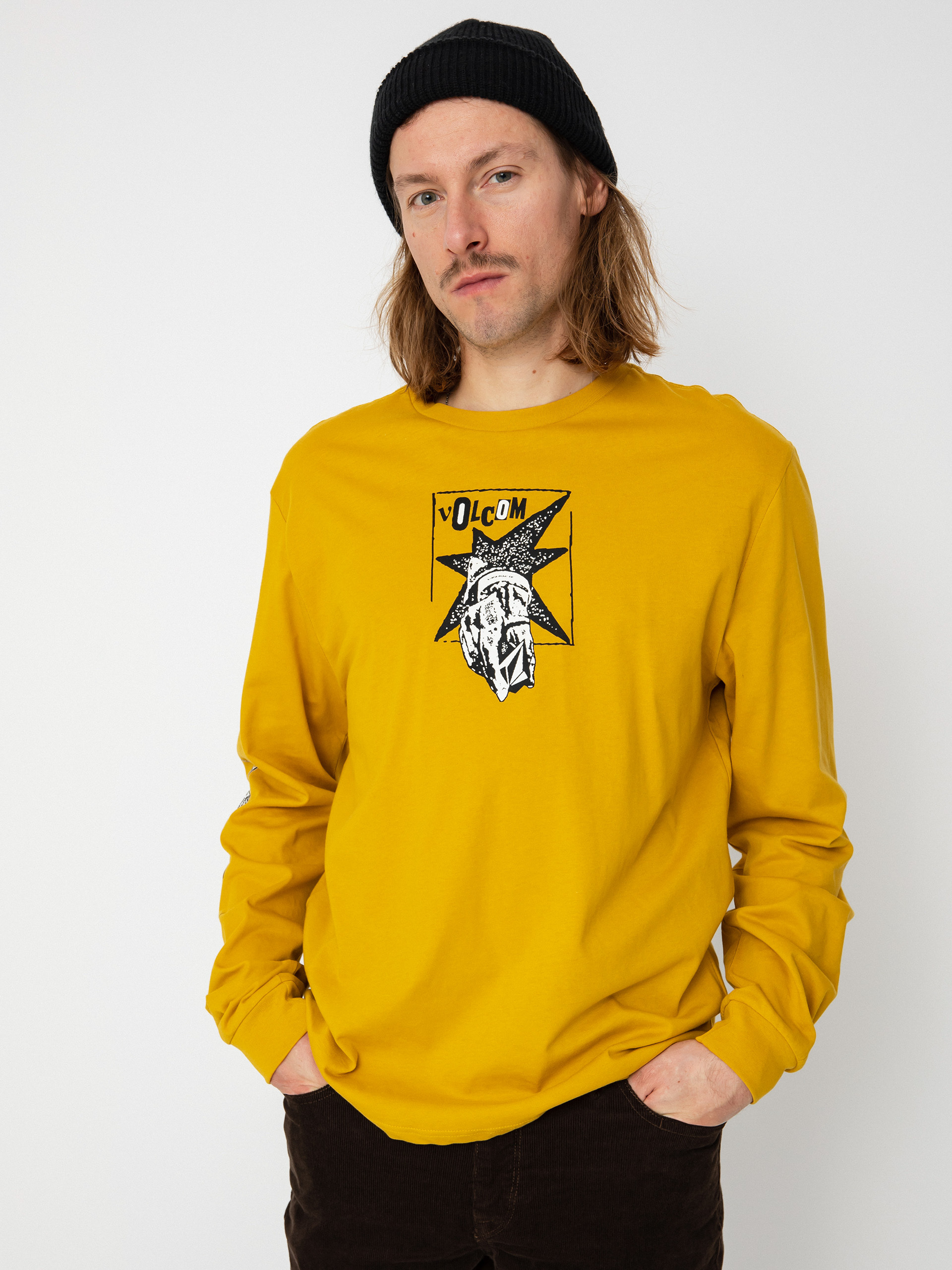 Volcom Heritage Lst Hosszú ujjú felső (honey gold)