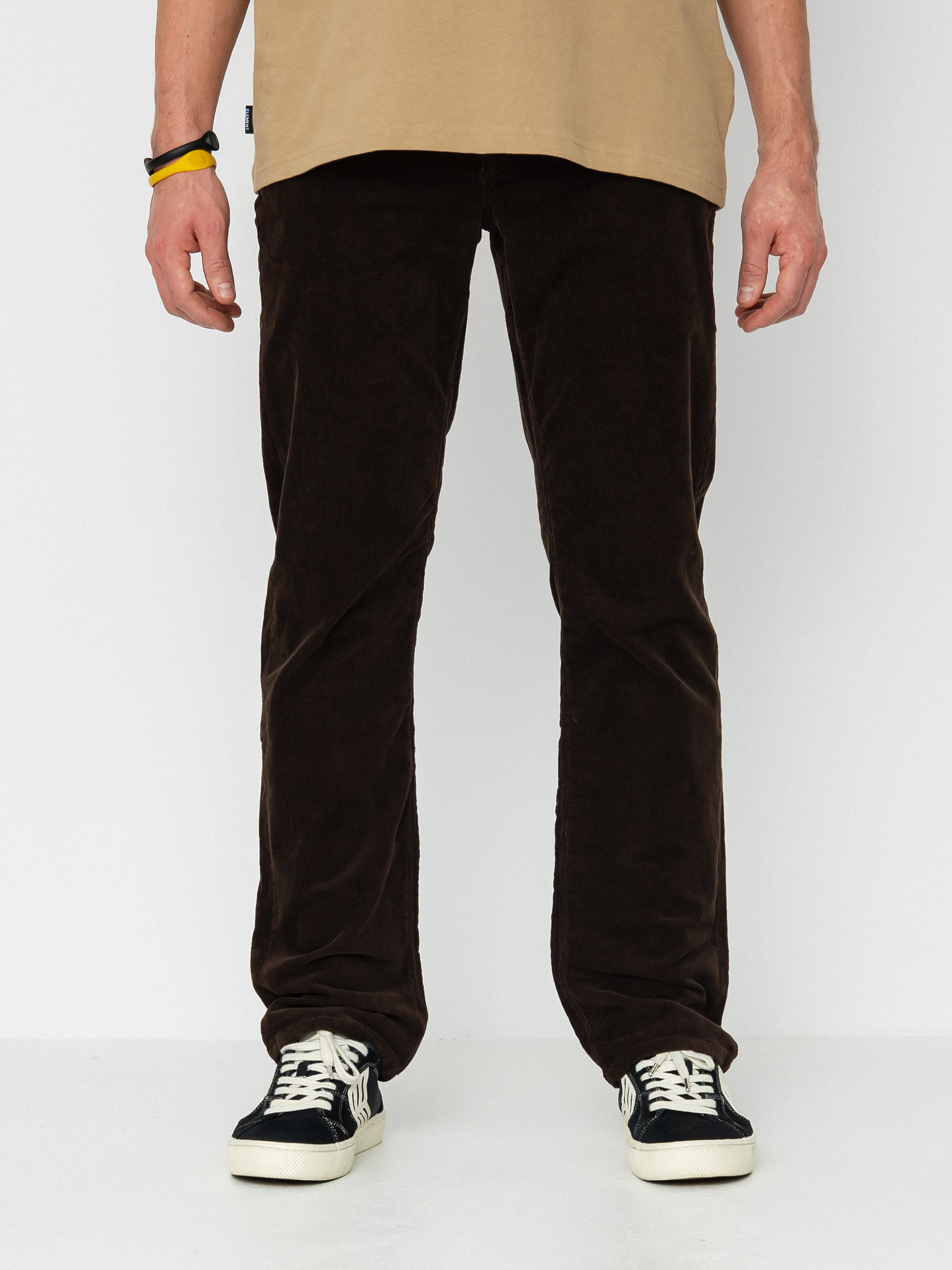 Volcom Solver 5 Pocket Cord Kisnadrág (dark brown)