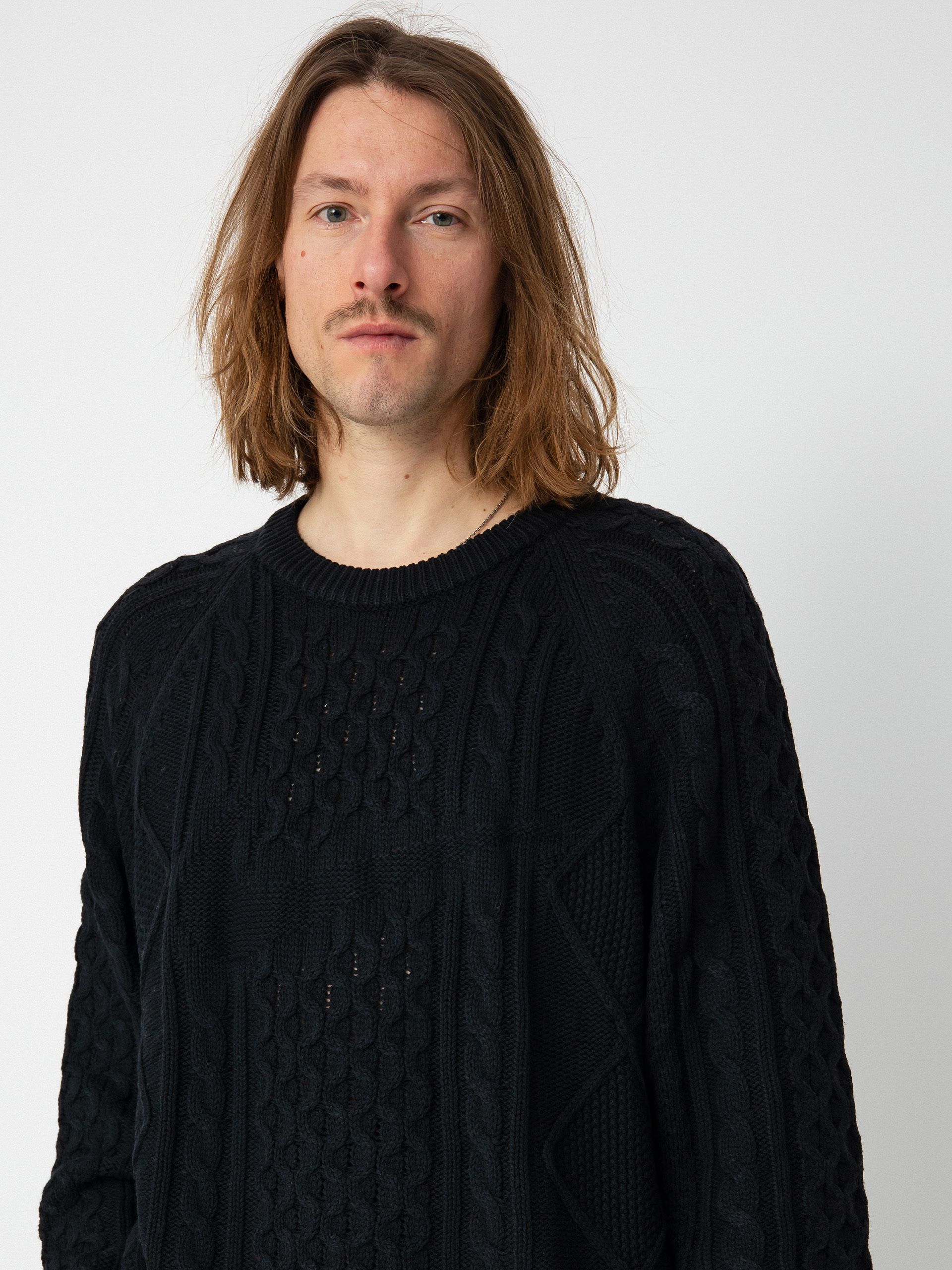 Nike SB Cable Knit Pulóver (black)