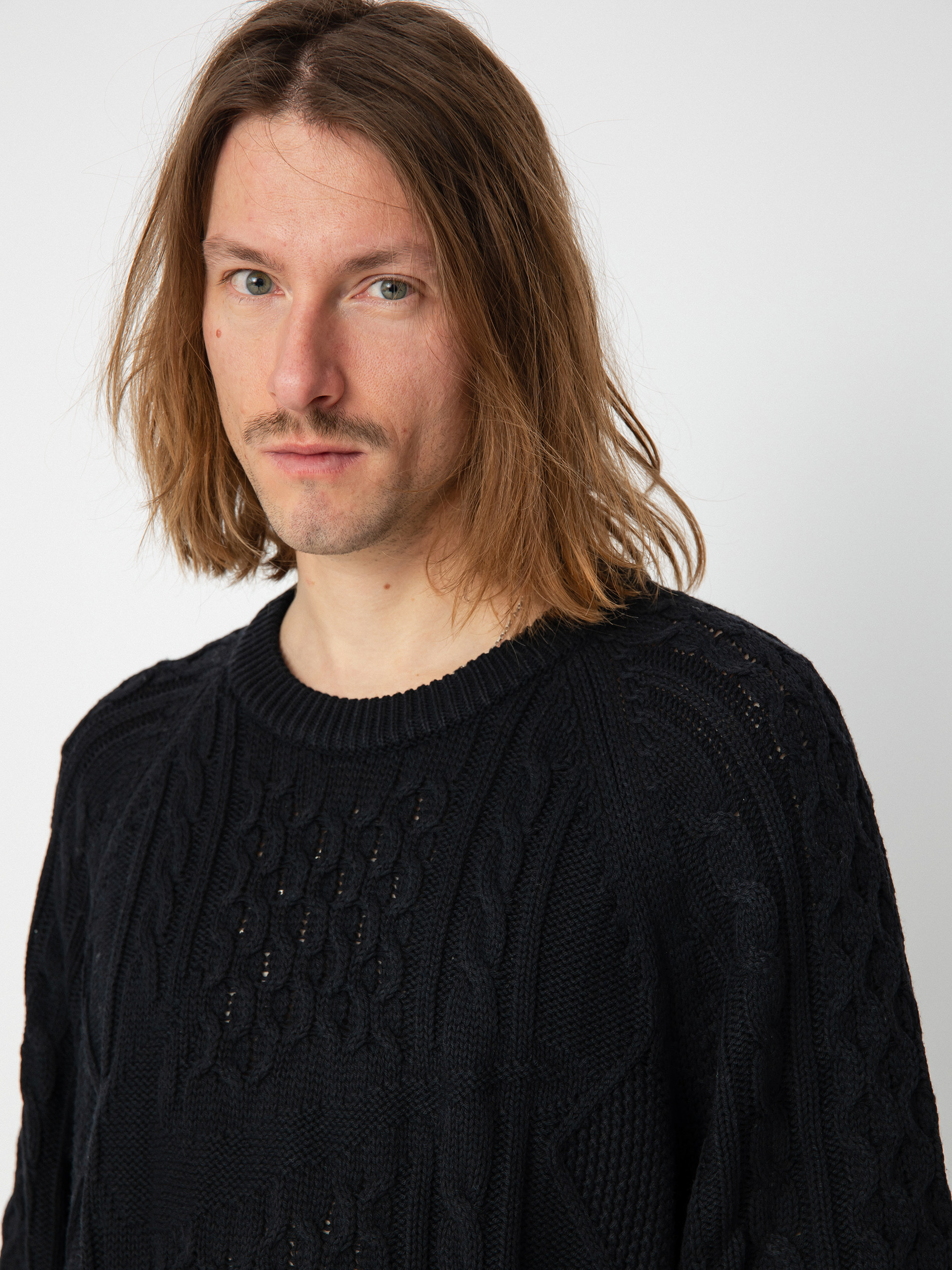 Nike SB Cable Knit Pulóver (black)