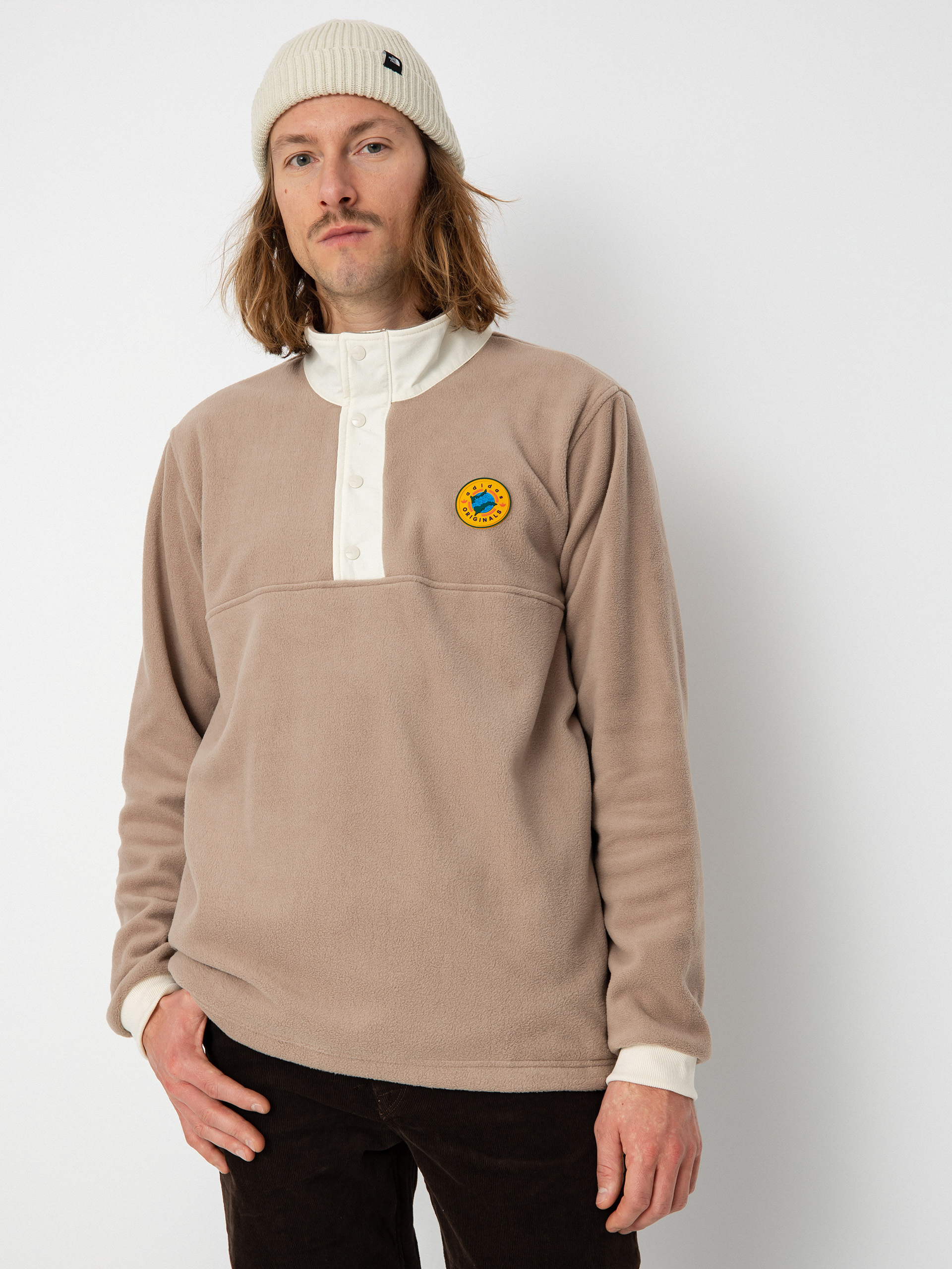 Férfi adidas Originals Wh Snap Polár pulóver (chabrn)