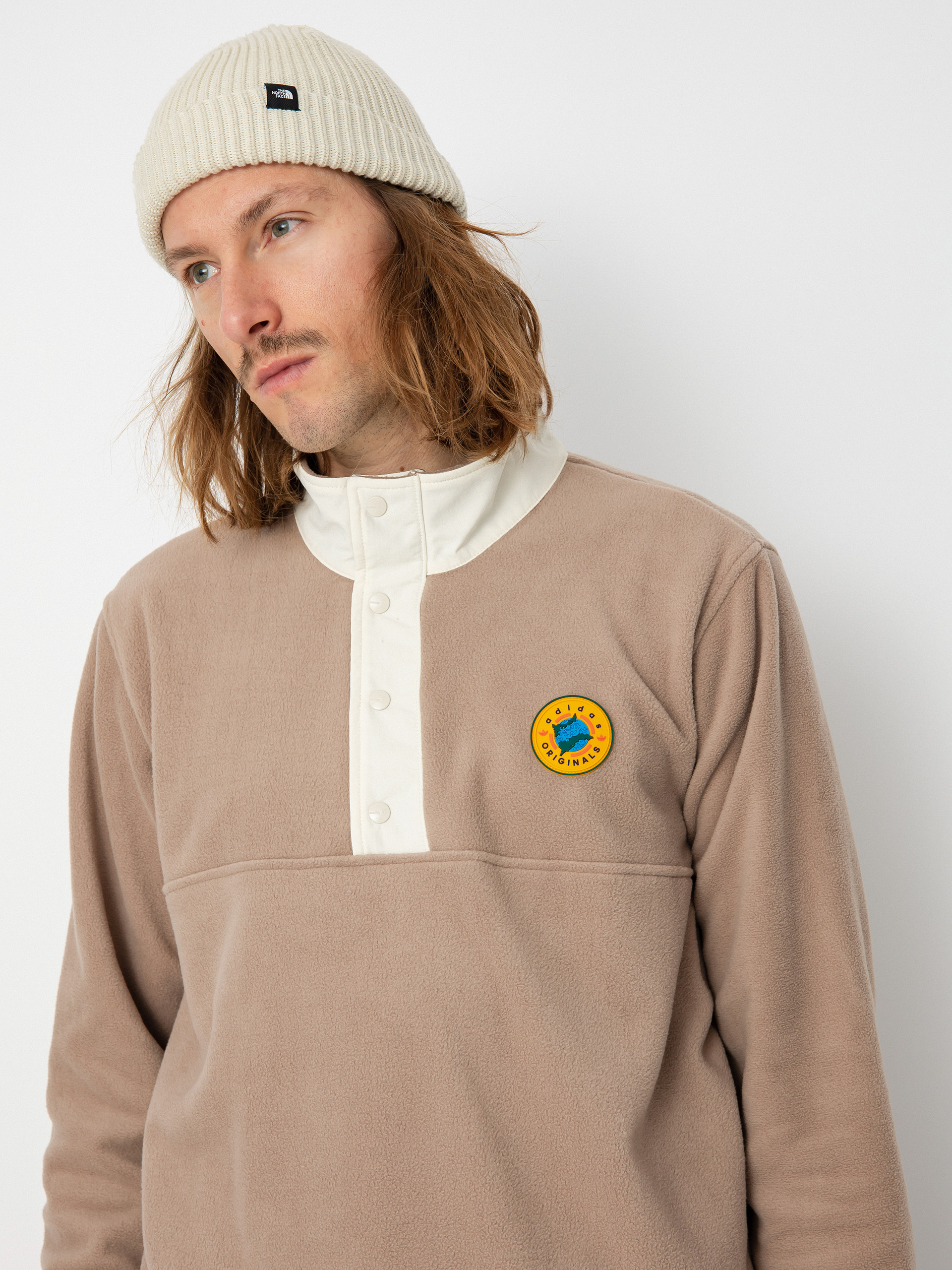 Férfi adidas Originals Wh Snap Polár pulóver (chabrn)