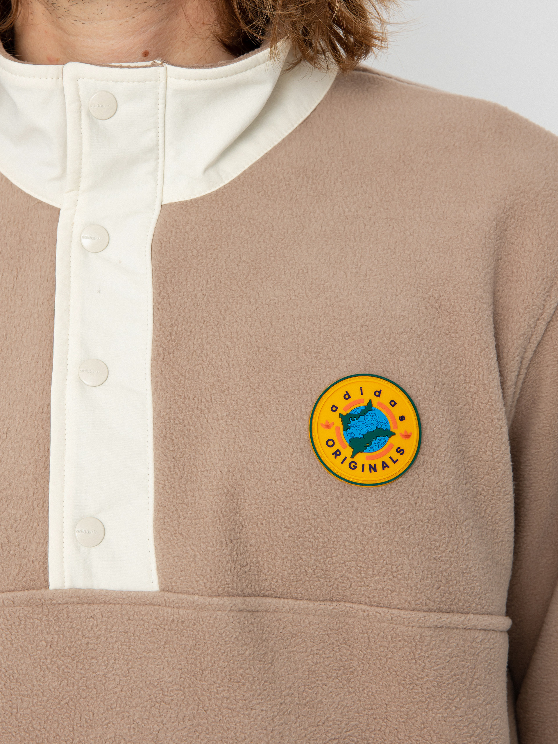 Férfi adidas Originals Wh Snap Polár pulóver (chabrn)