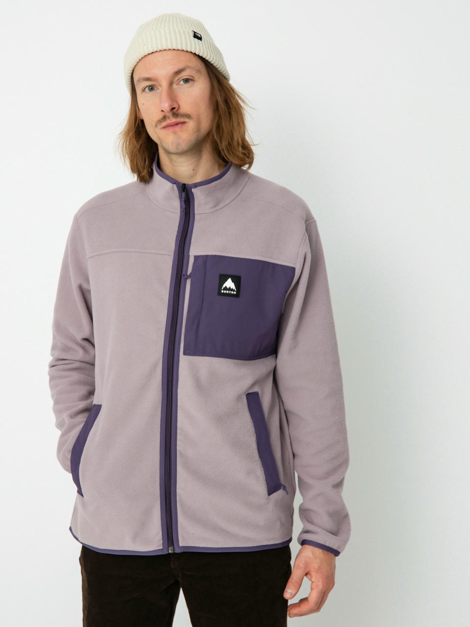 Burton Hearth Full Zip Polár pulóver (elderberry/violet halo)