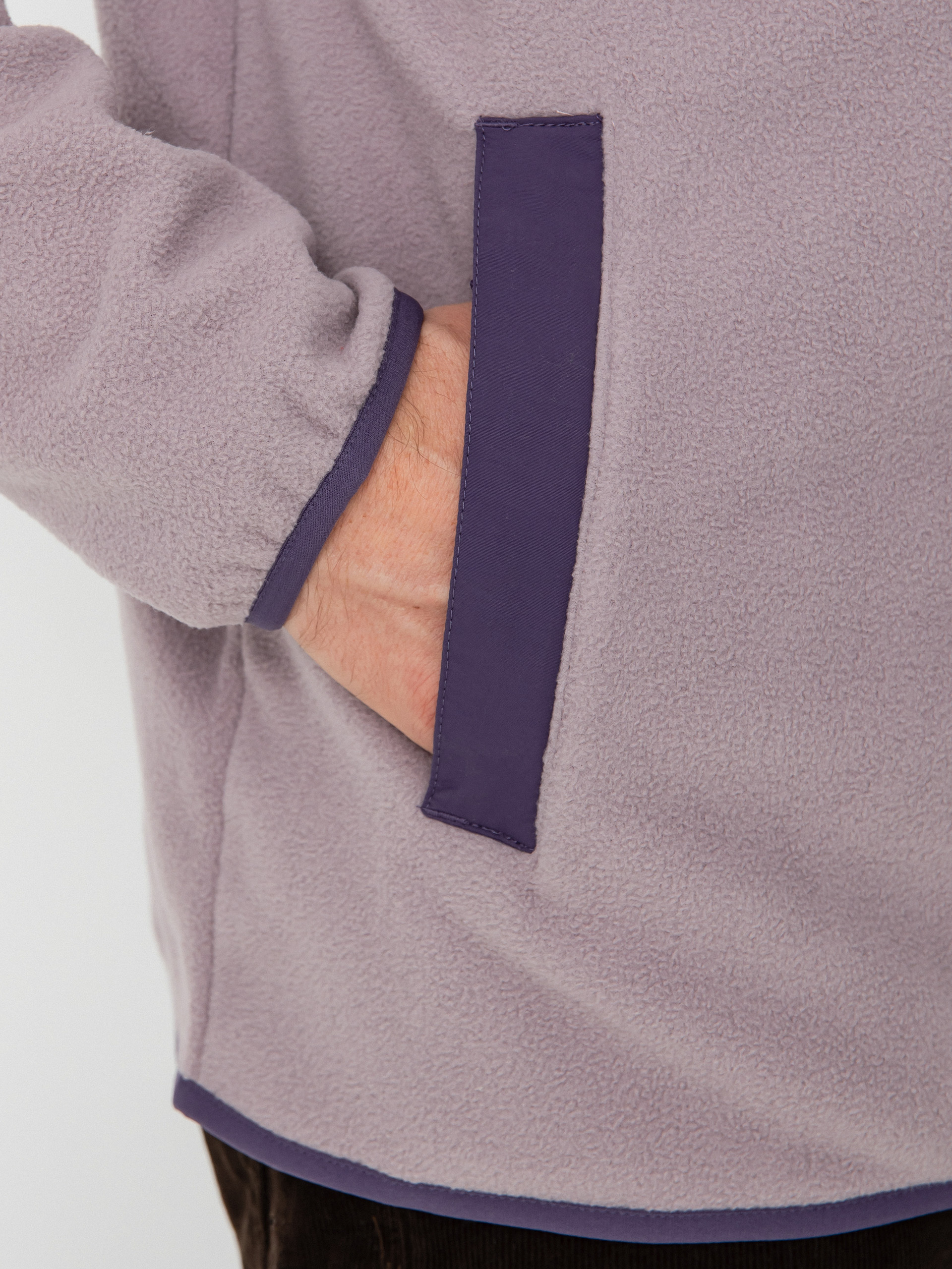 Férfi Burton Hearth Full Zip Polár pulóver (elderberry/violet halo)